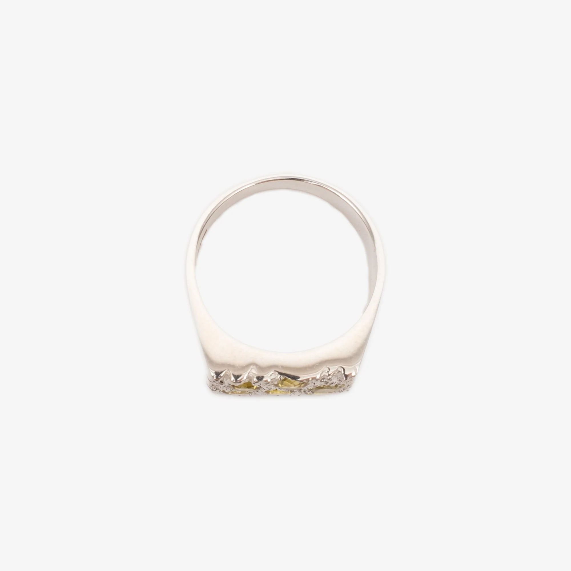 Rose Garden Signet Yellow Ring - Image 3