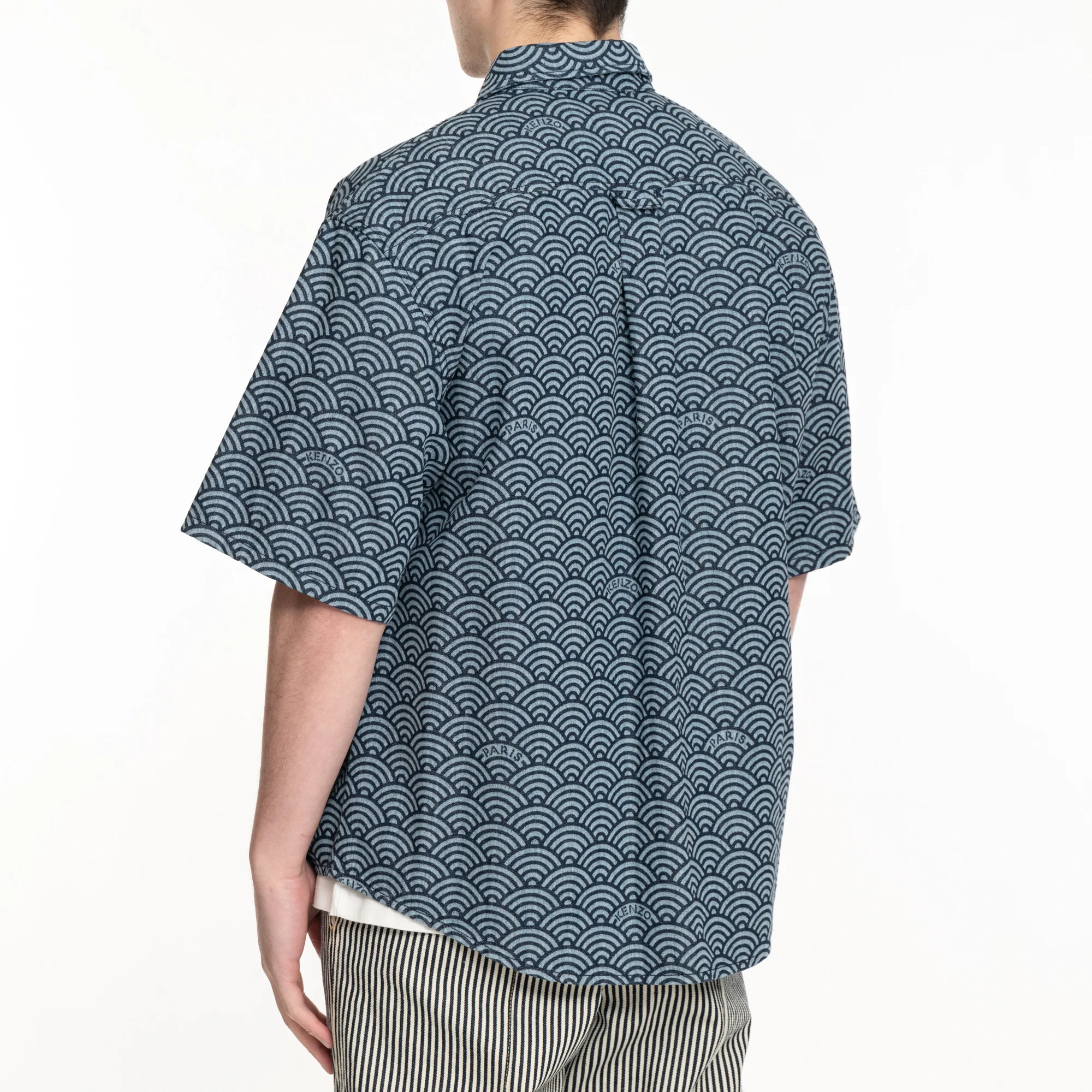 Seigaiha SS Denim Shirt - Image 4