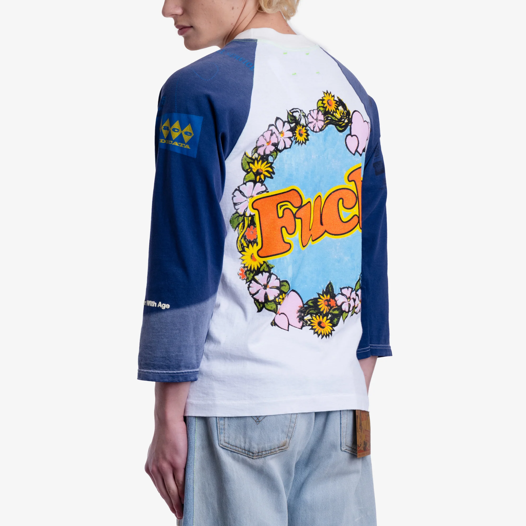 Shit Fuck Raglan T-Shirt - Image 4