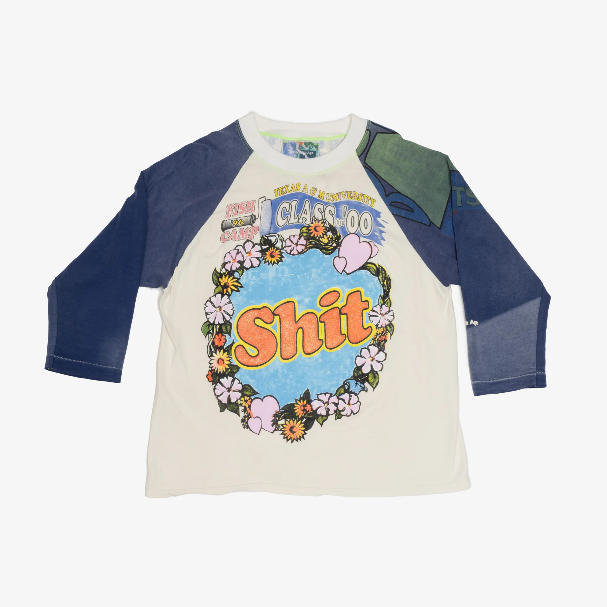 Shit Fuck Raglan T-Shirt - Image 6