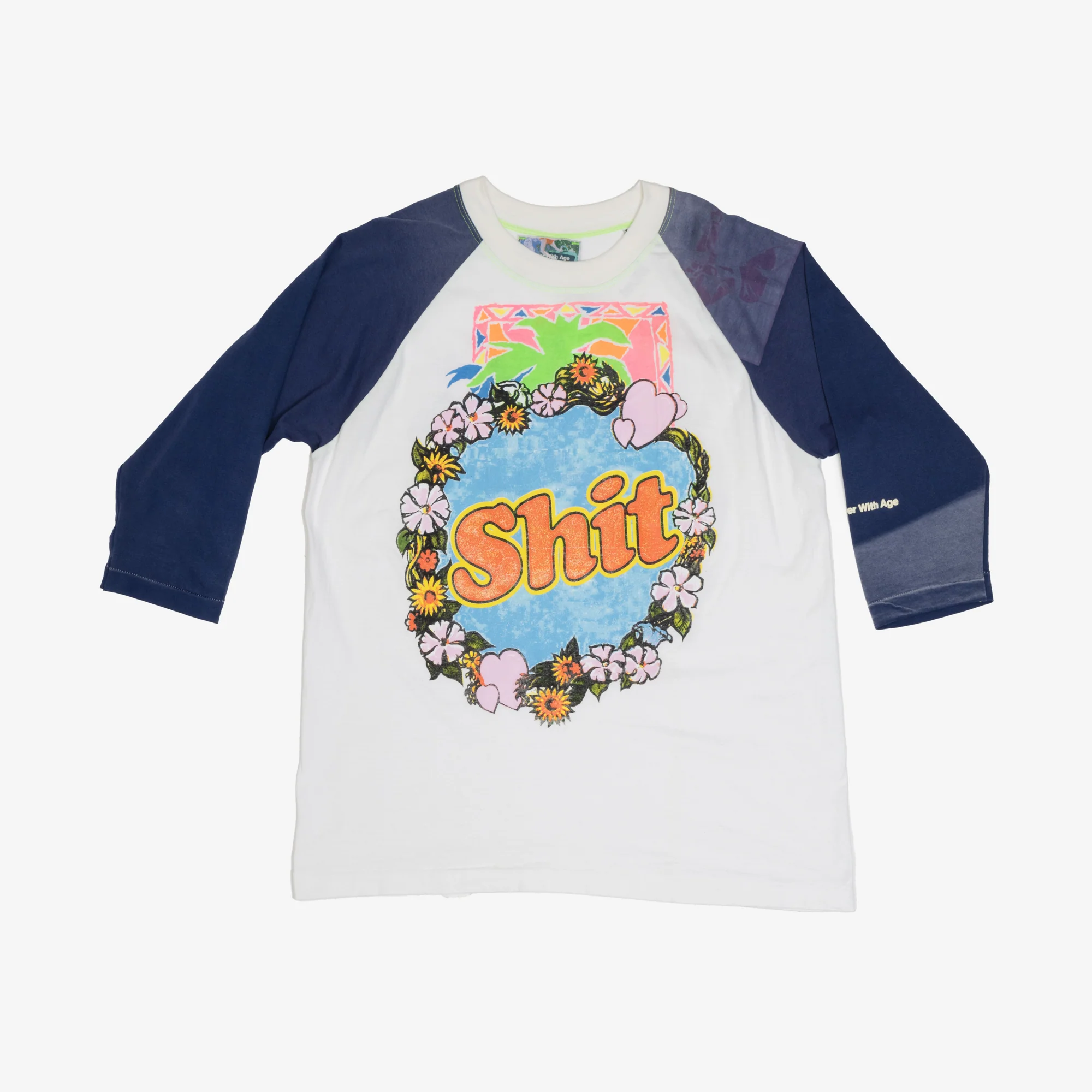 Shit Fuck Raglan T-Shirt - Image 7