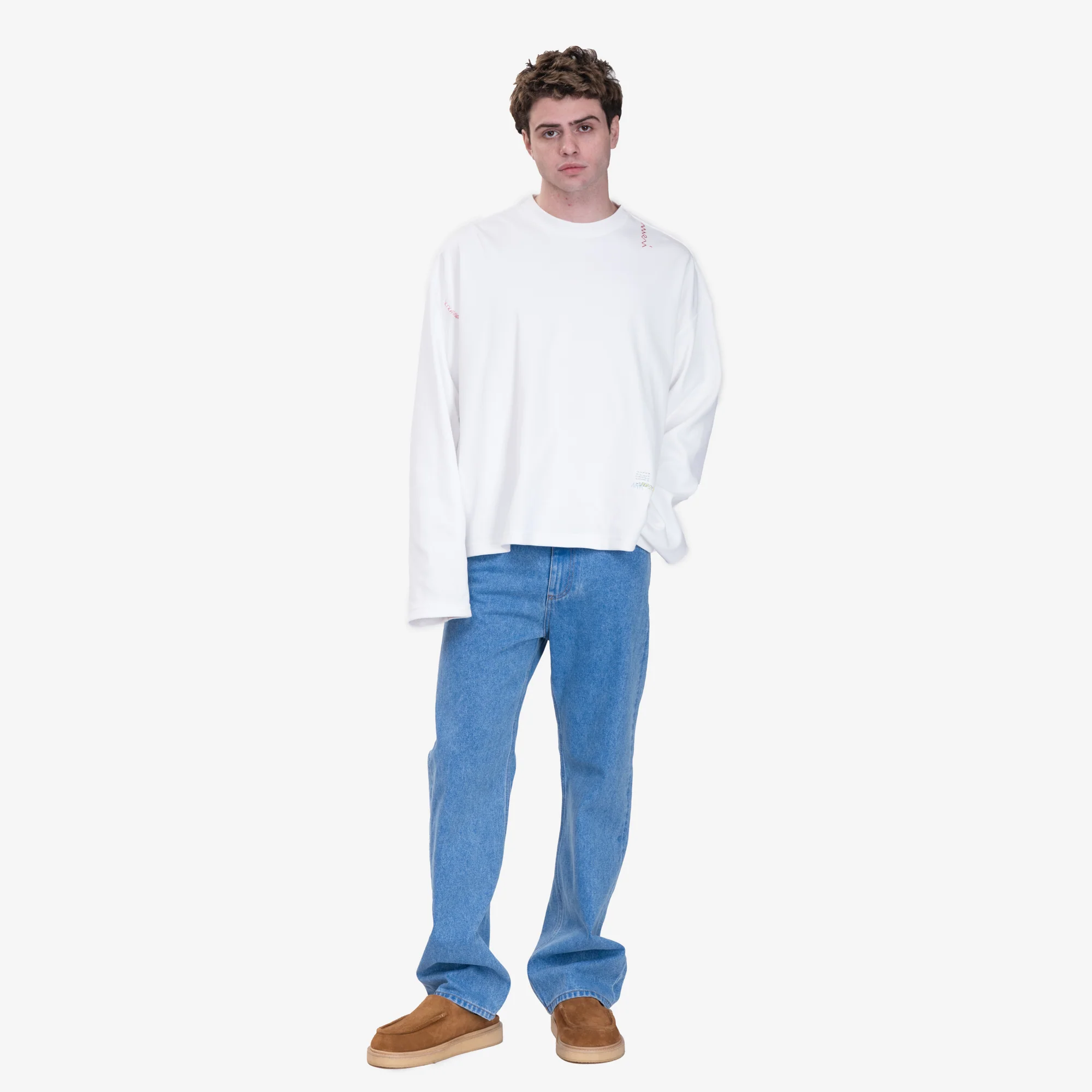 Shoulder Logo Ribbed Long Sleeve T-Shirt - Image 2