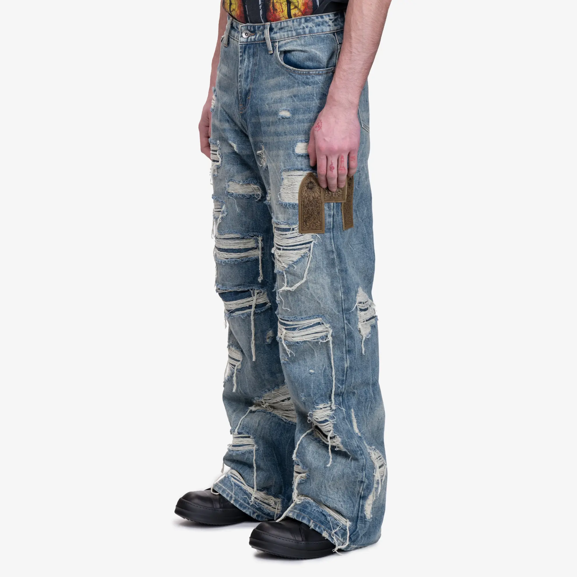 Side Patch Relaxation Jeans - Image 3
