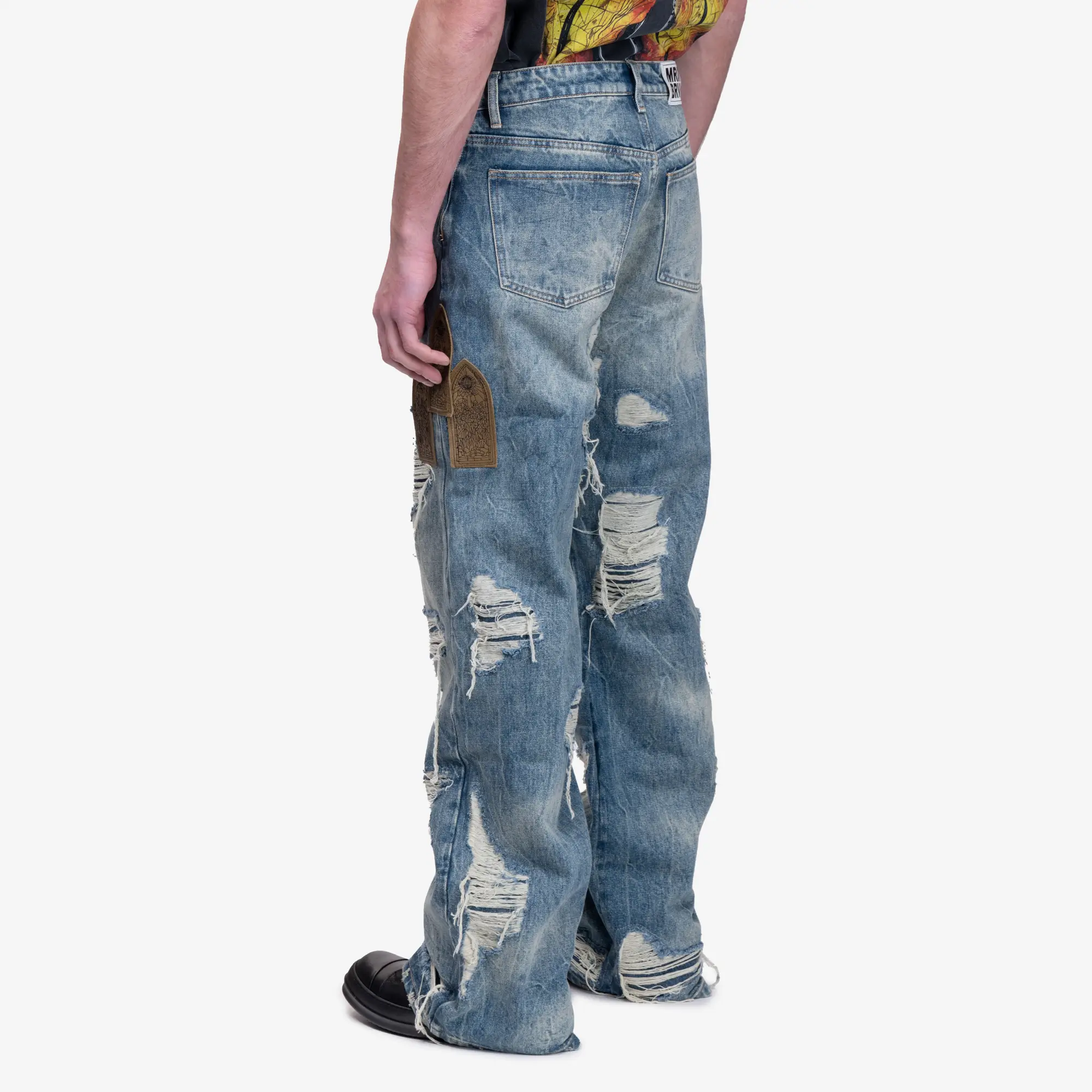 Side Patch Relaxation Jeans - Image 4