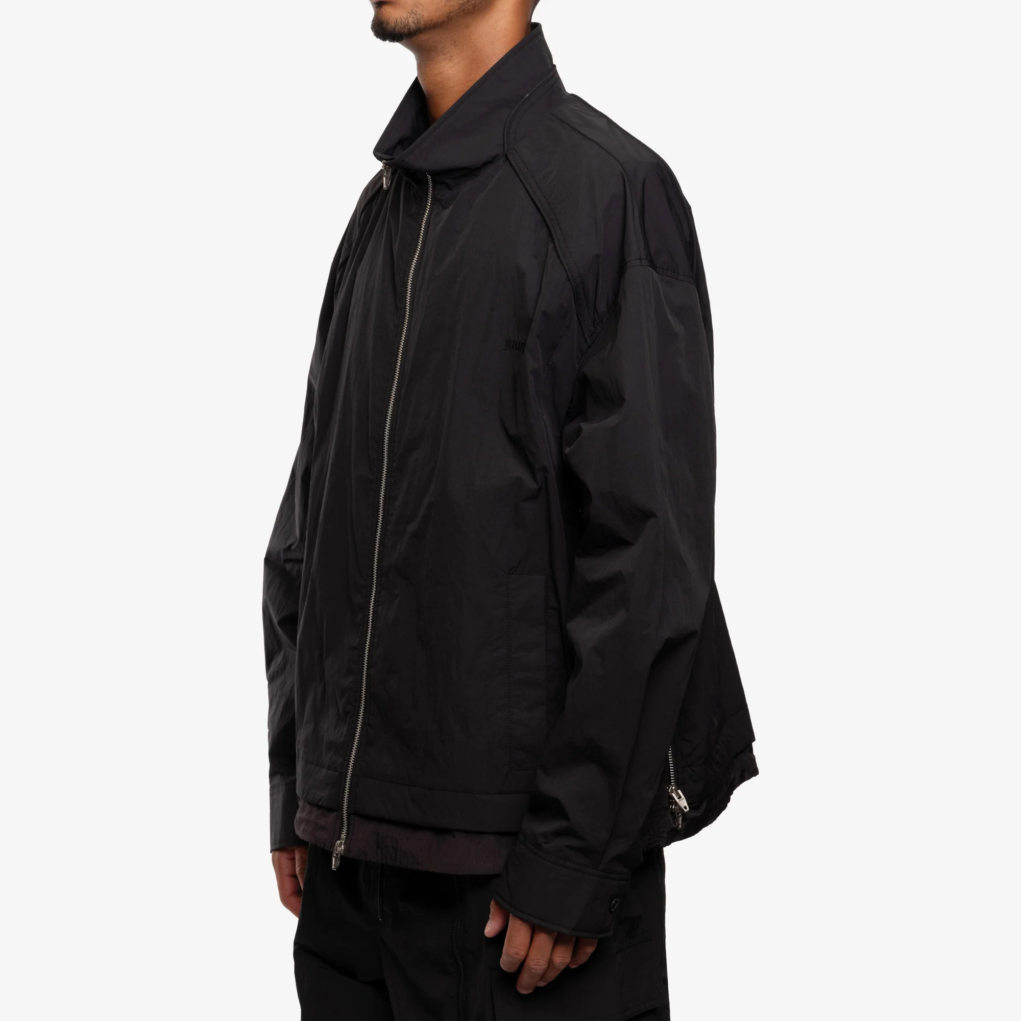 Side Zip Detail Zip Up Shirt - Image 3