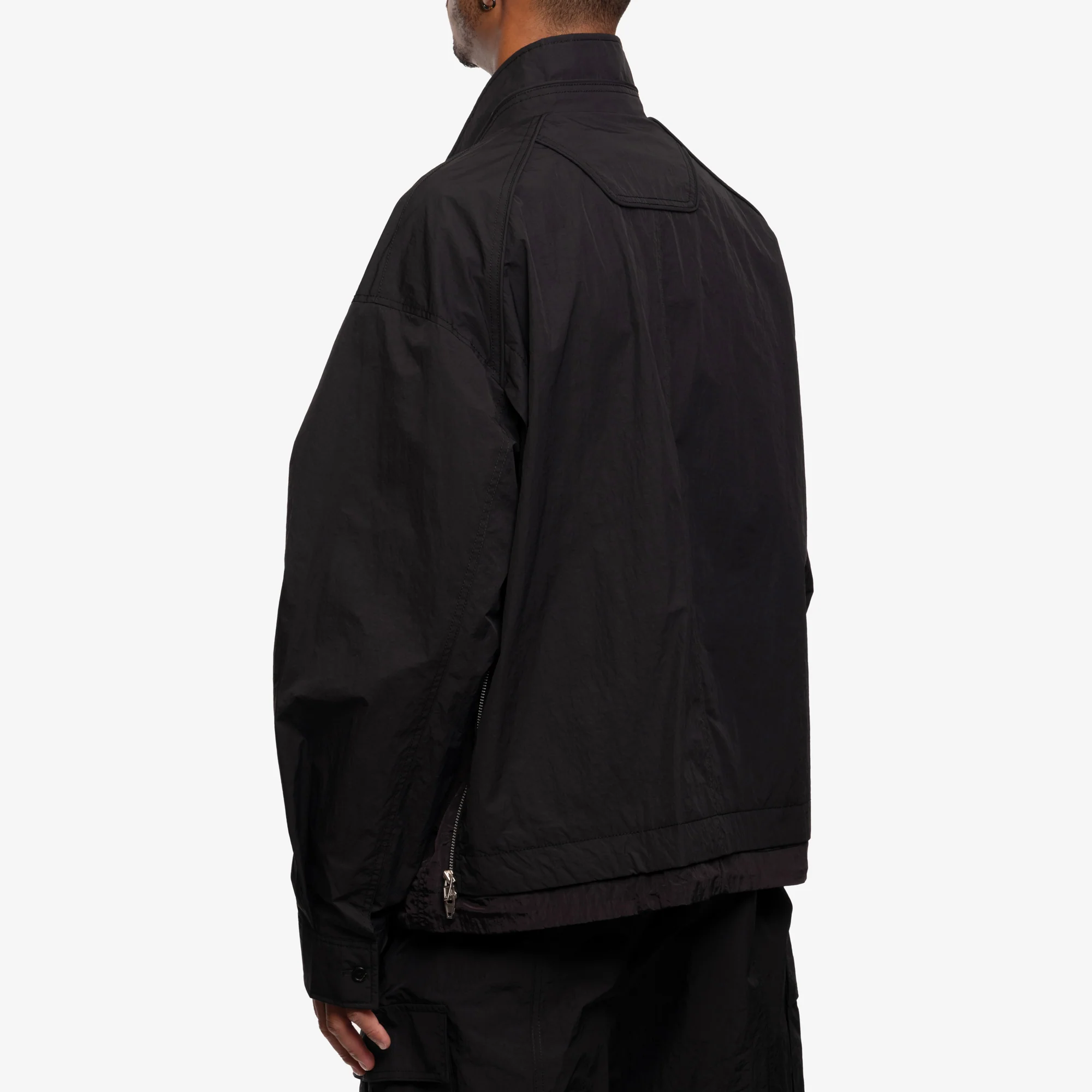 Side Zip Detail Zip Up Shirt - Image 4