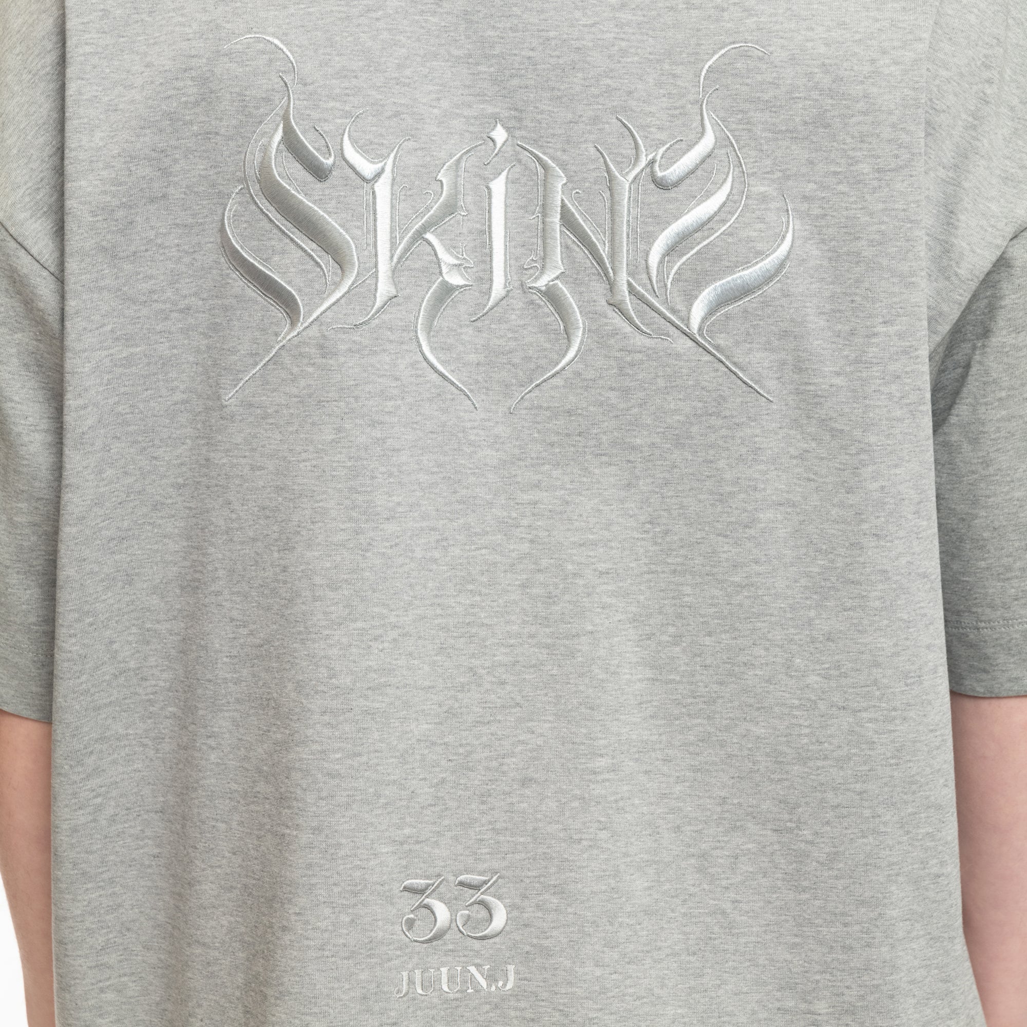 Silver Graphic Semi-Over T-Shirt - Image 5