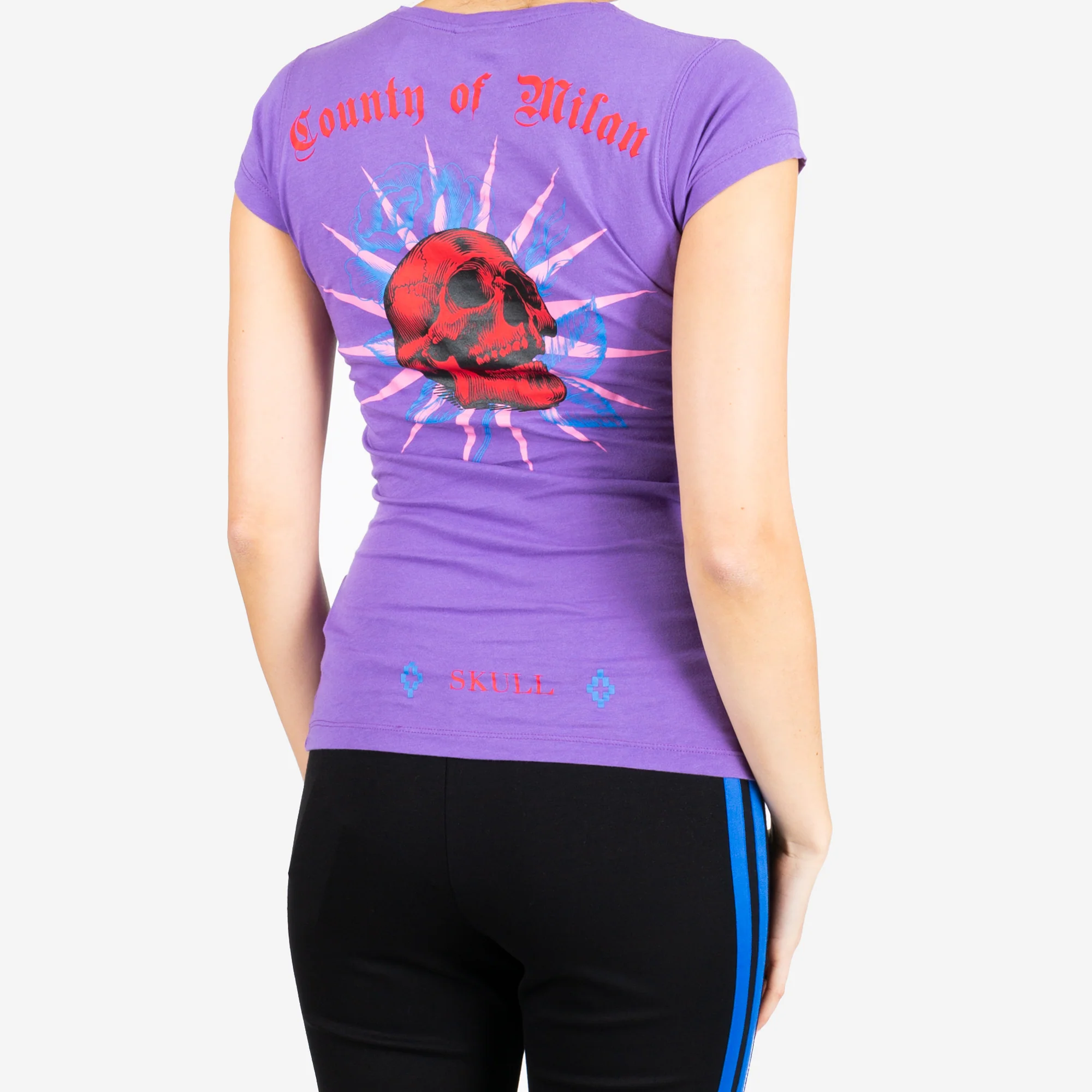 Womens Skull Fitted Tee - Image 3