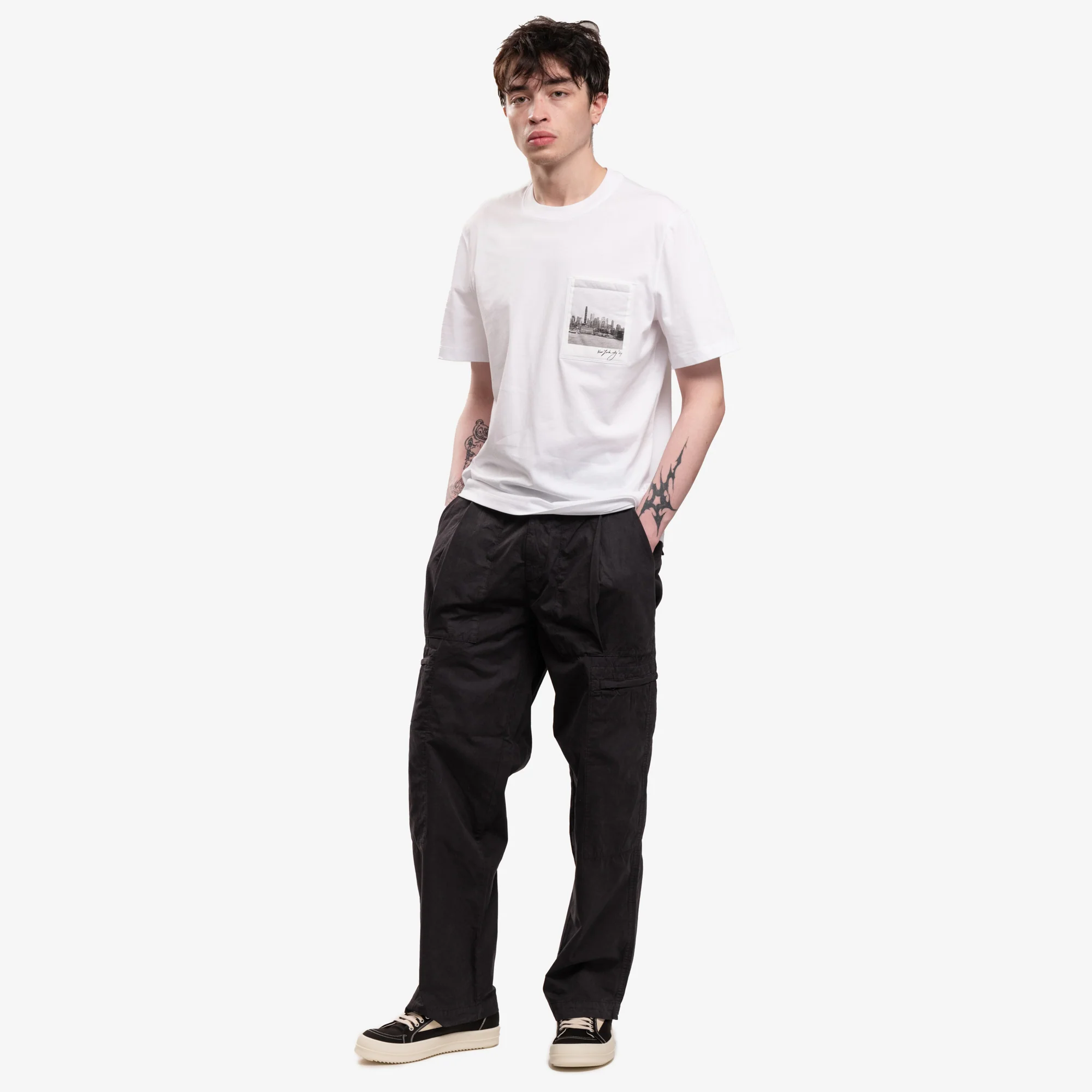 Skyline Postcard Pocket T-Shirt - Image 2