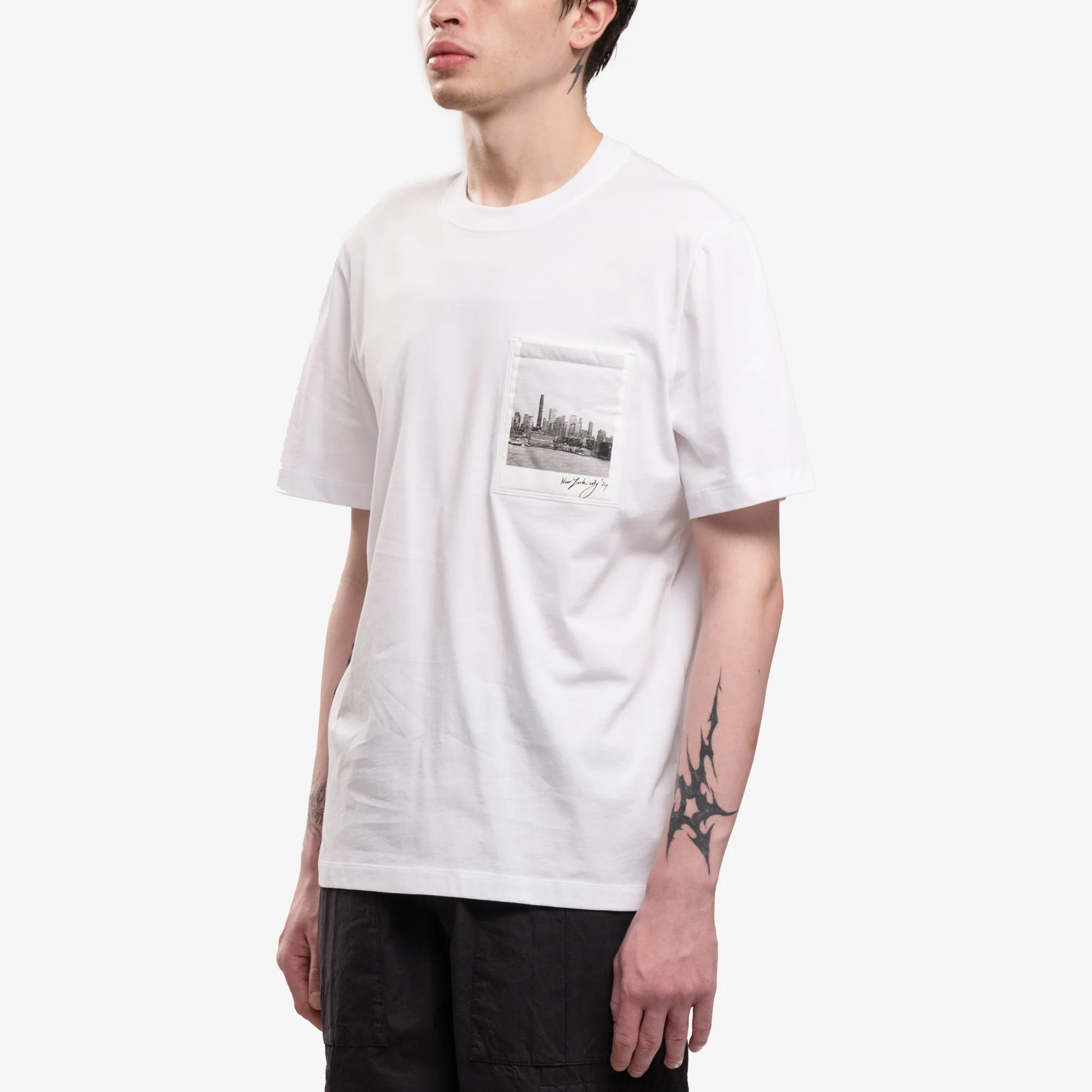 Skyline Postcard Pocket T-Shirt - Image 3