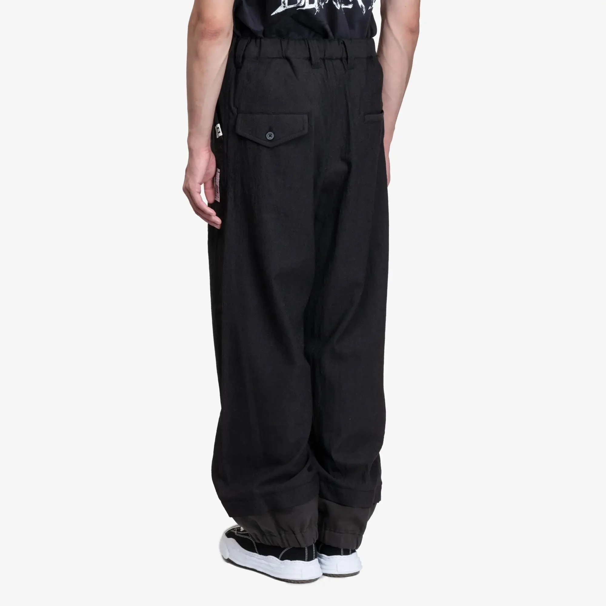 Sleeve Layered Wool Trousers - Image 4