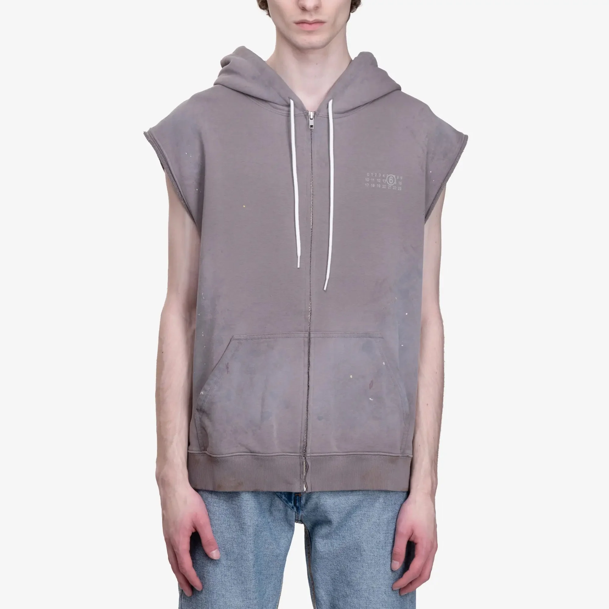 Sleeveless Zip Hoodie