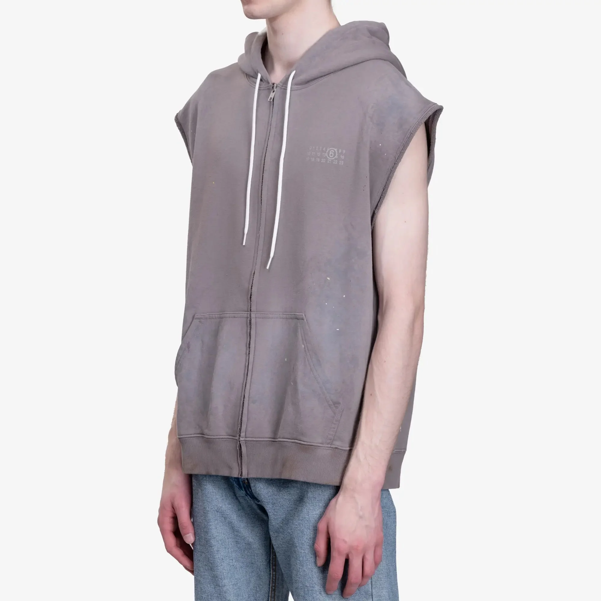 Sleeveless Zip Hoodie - Image 3