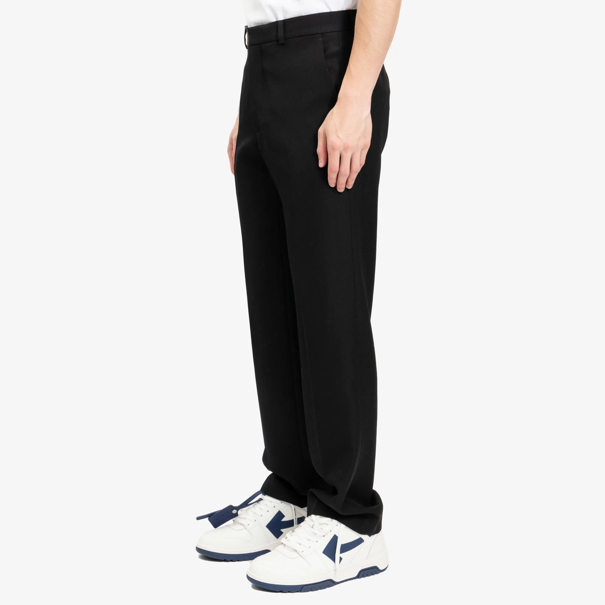 Slim Wool Trousers - Image 3