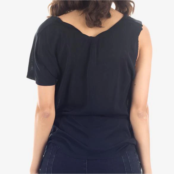 Womens Snake Silk One Sleeve Tee - Image 3