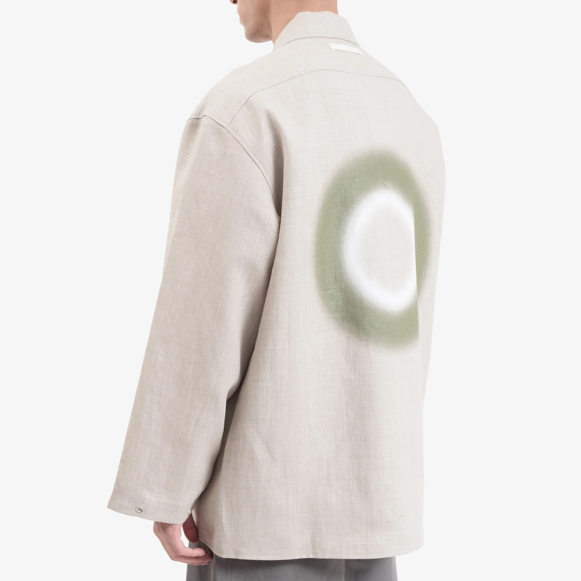 Snap Fastening Graphic Overshirt - Image 4