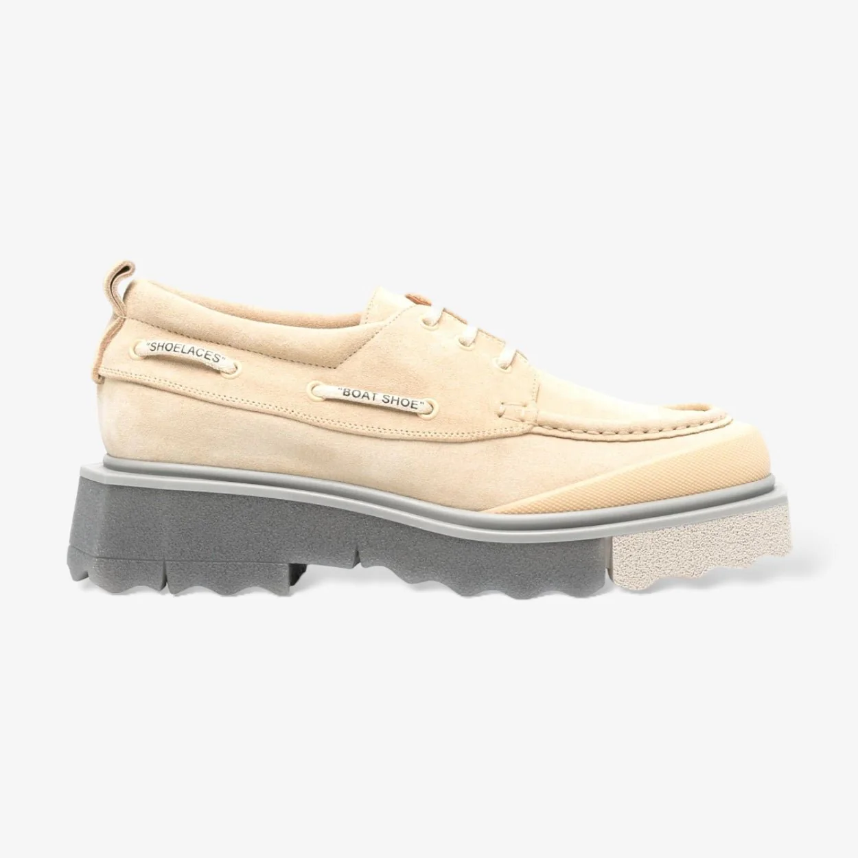 SPONGE SUEDE BOATSHOE BEIGE BEIGE - Image 3