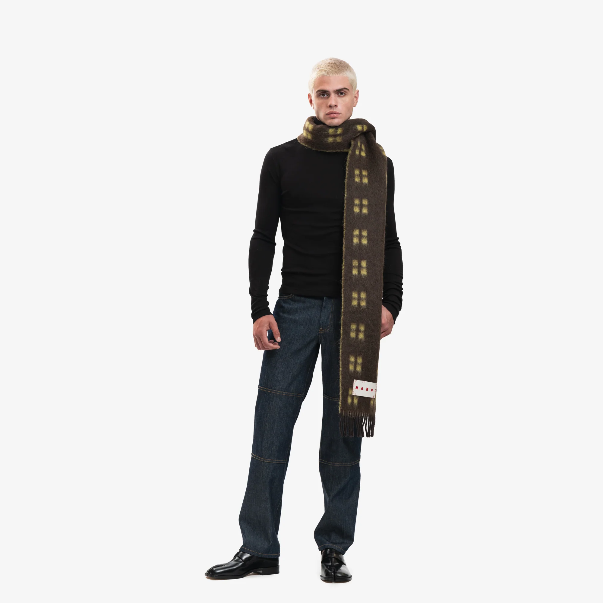 Squared Mohair Scarf - Image 2