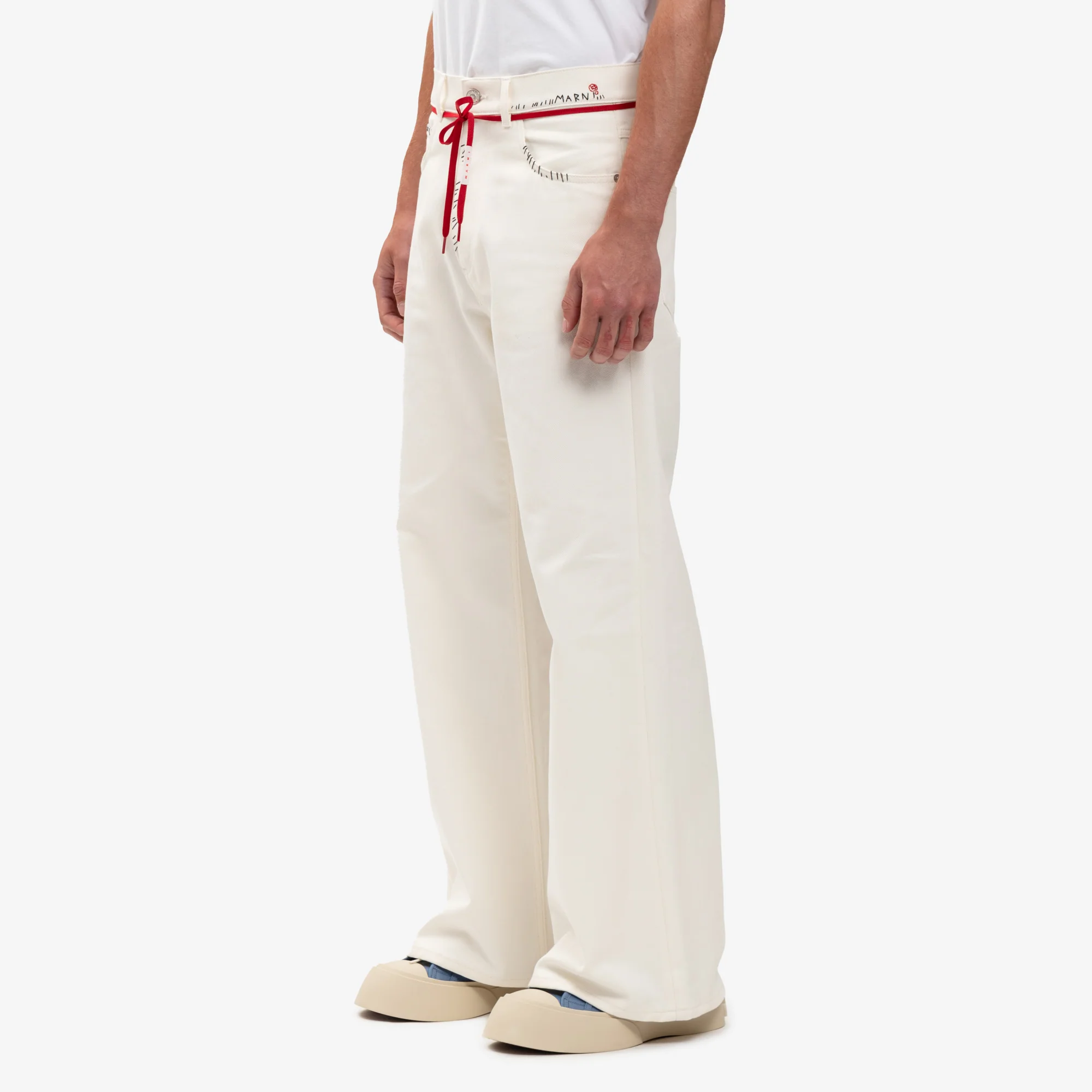 Stitch Logo Lace Belt Jeans - Image 3