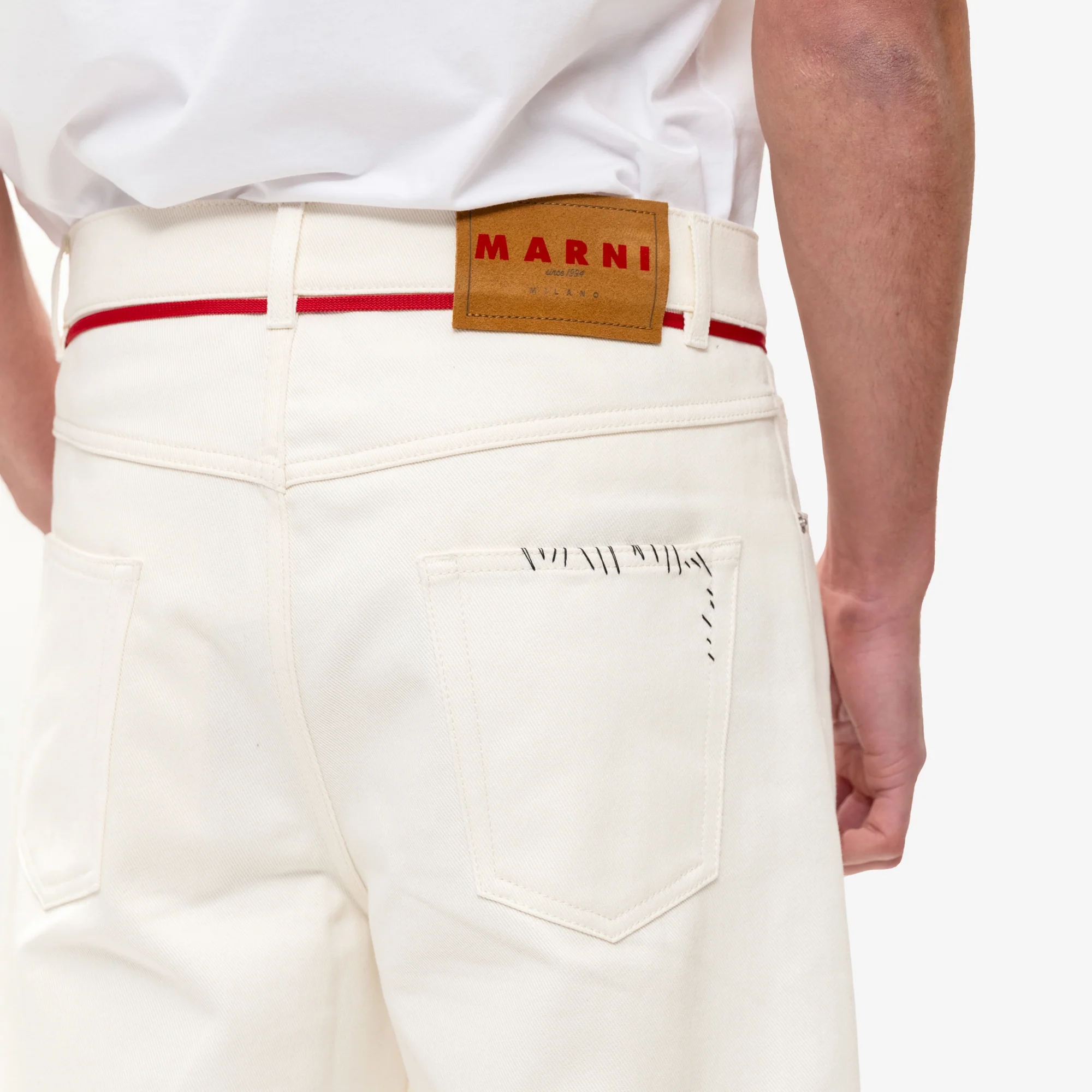 Stitch Logo Lace Belt Jeans - Image 6