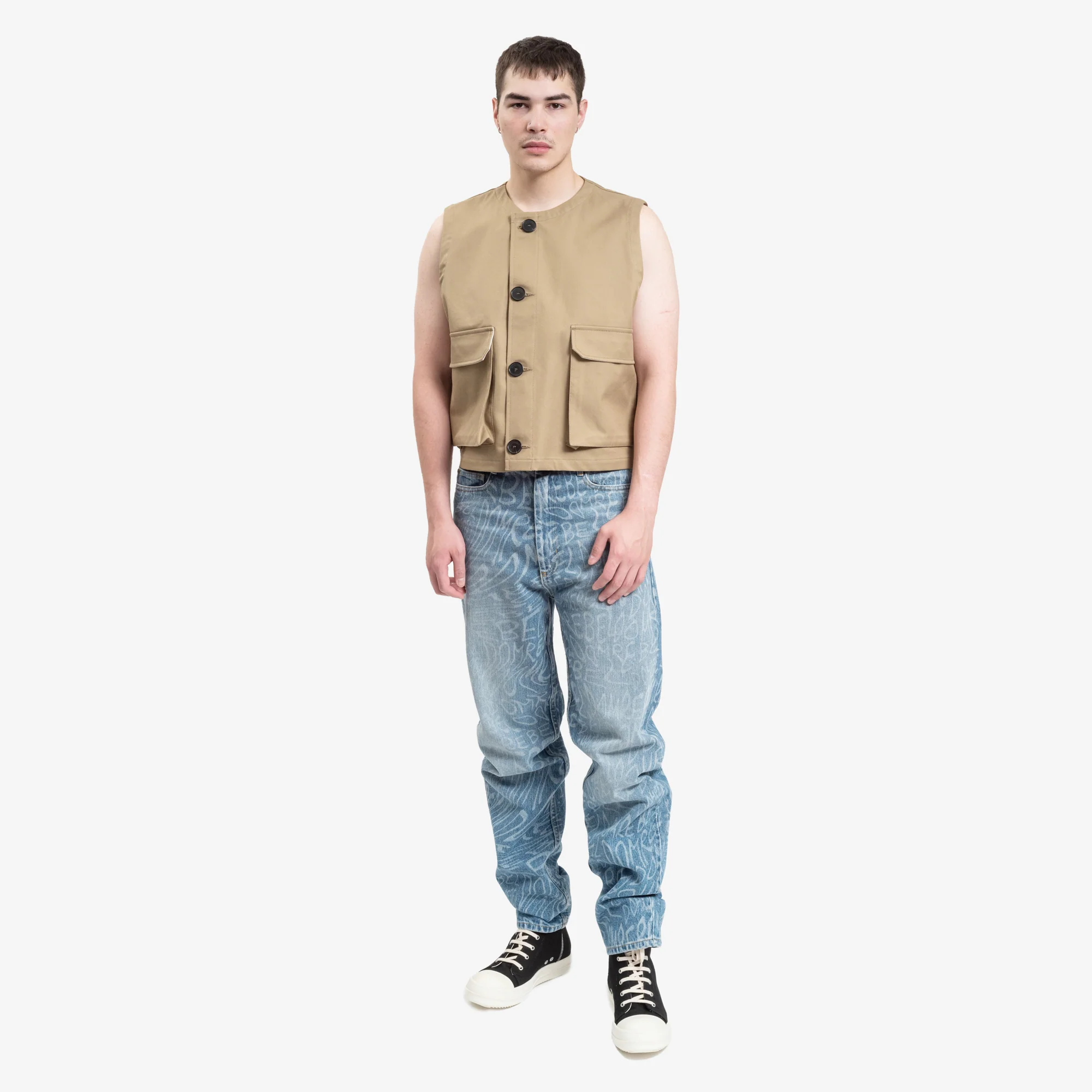 Strapped Flap Pocket Vest - Image 2