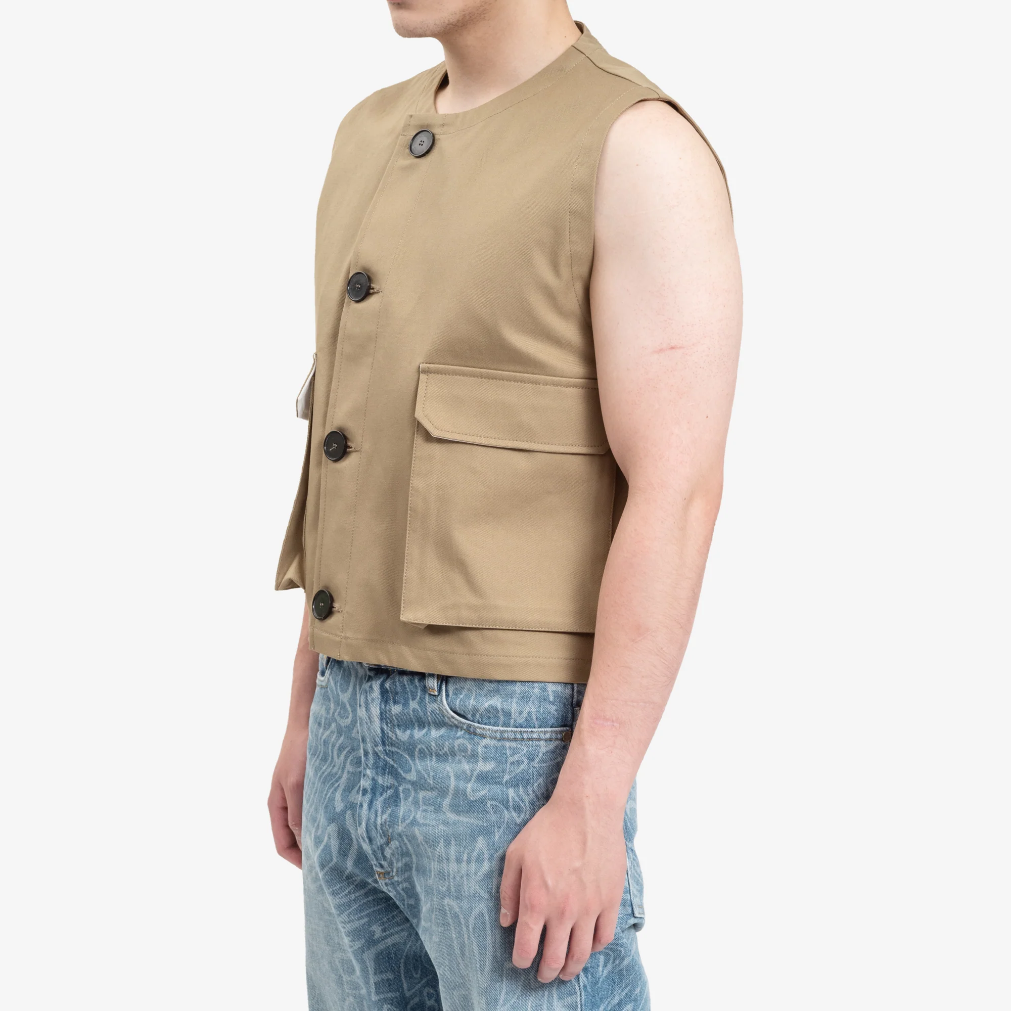 Strapped Flap Pocket Vest - Image 3