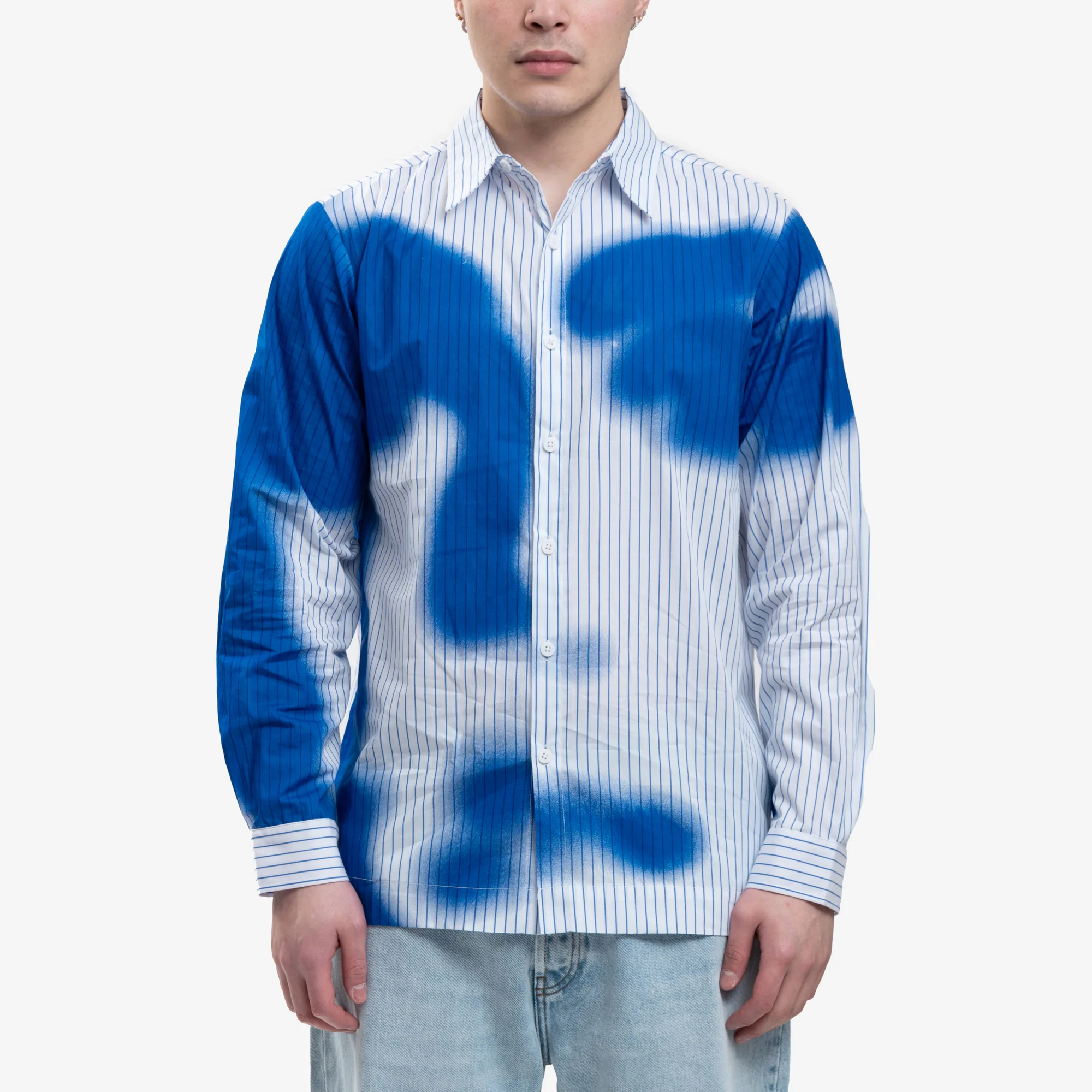 Stripe Blurry Face Shirt