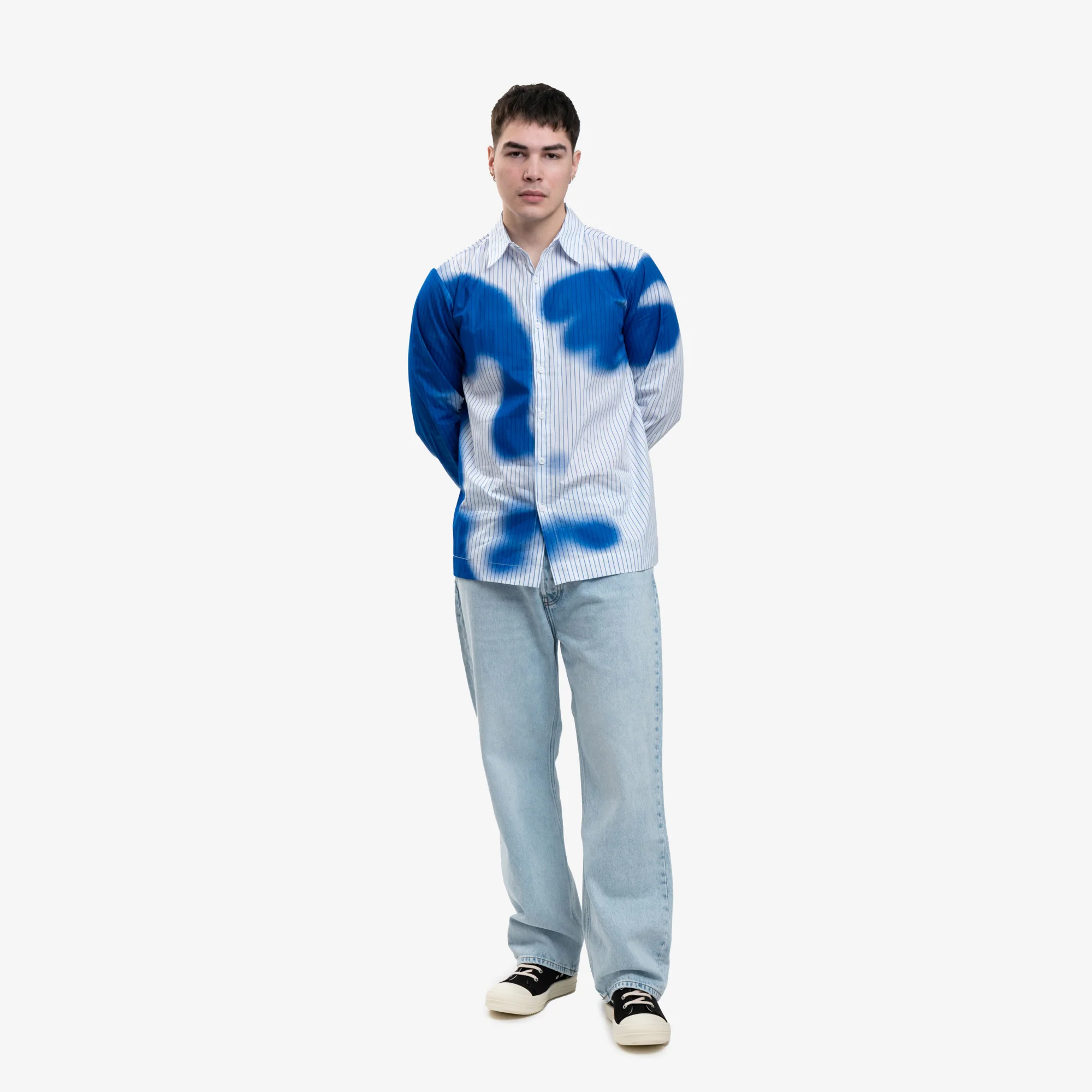 Stripe Blurry Face Shirt - Image 2