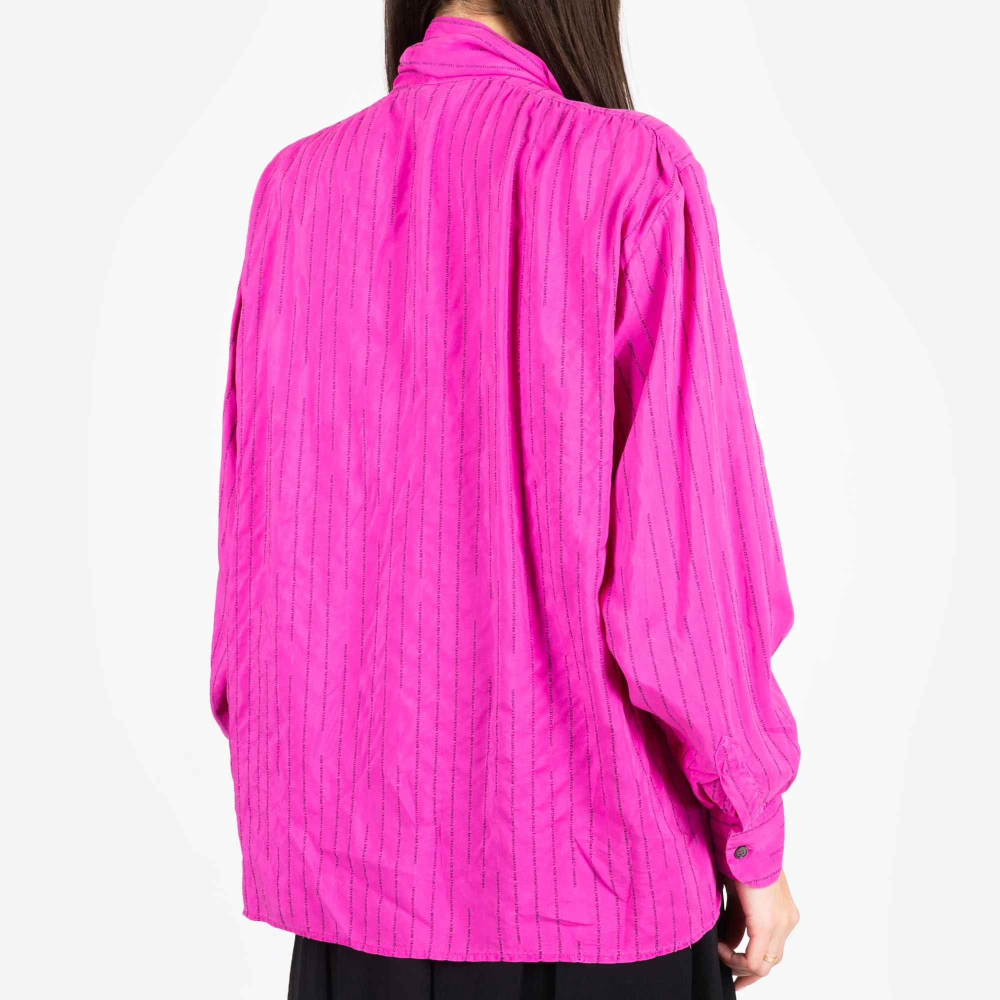 Womens Stripe Collar Shirt - Image 3