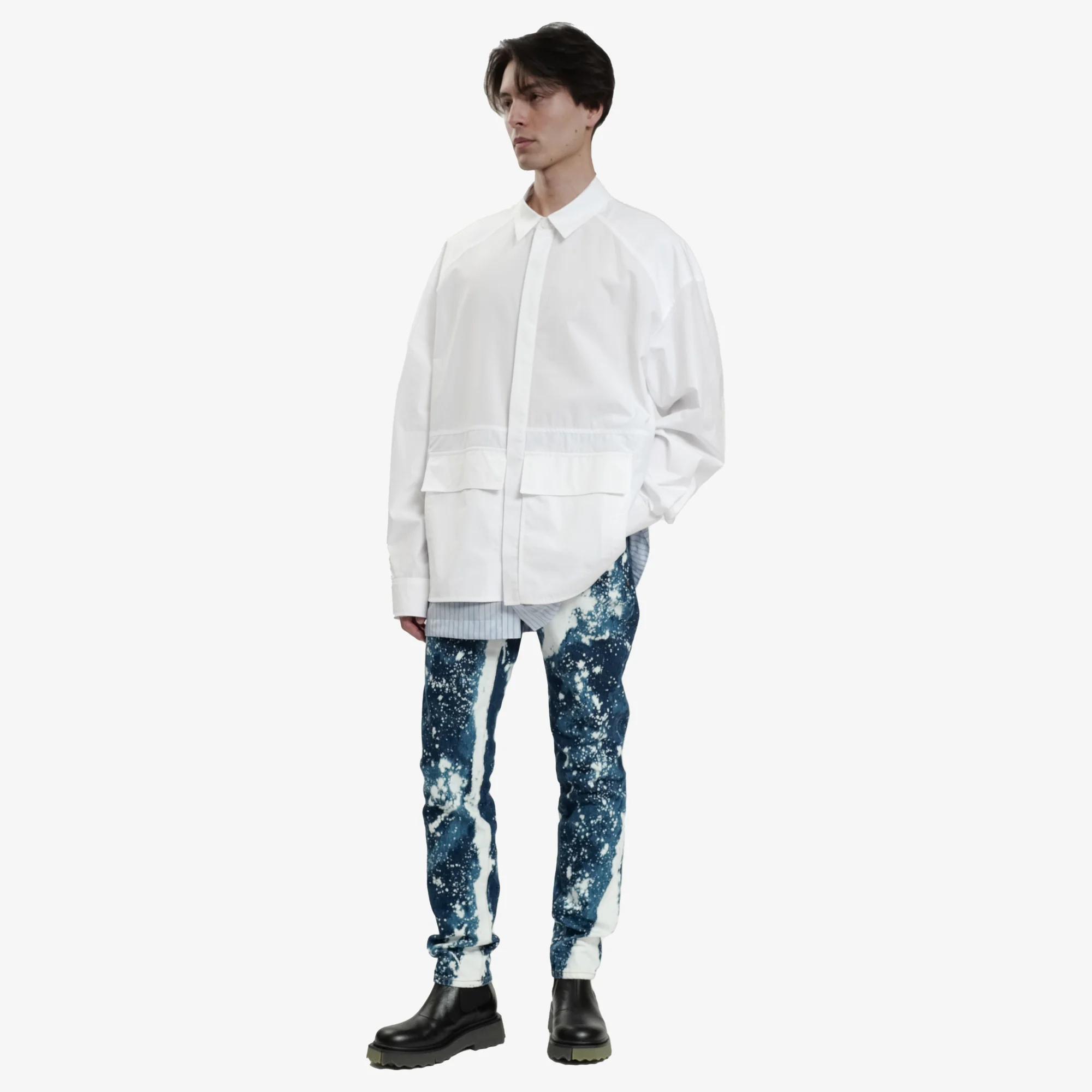 Stripe Layered Outershirt - Image 2