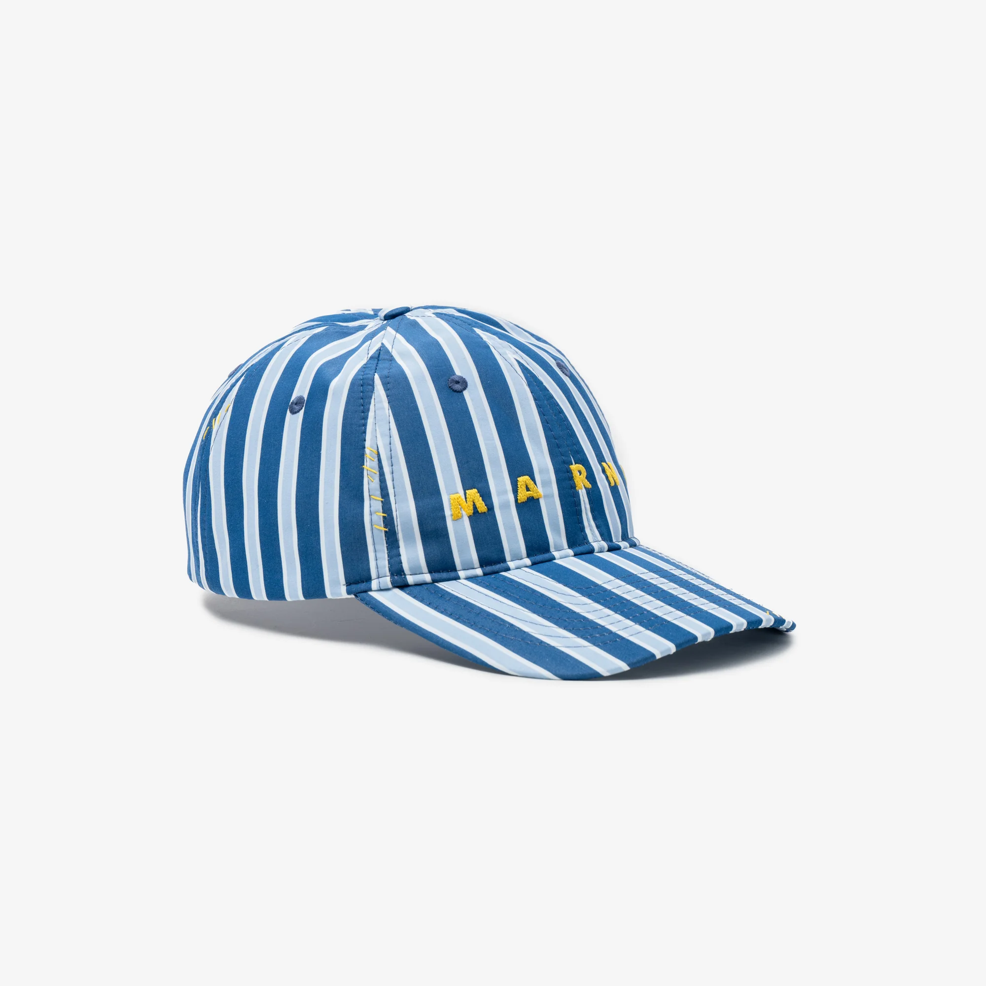 Striped Embroidered Cap - Image 3