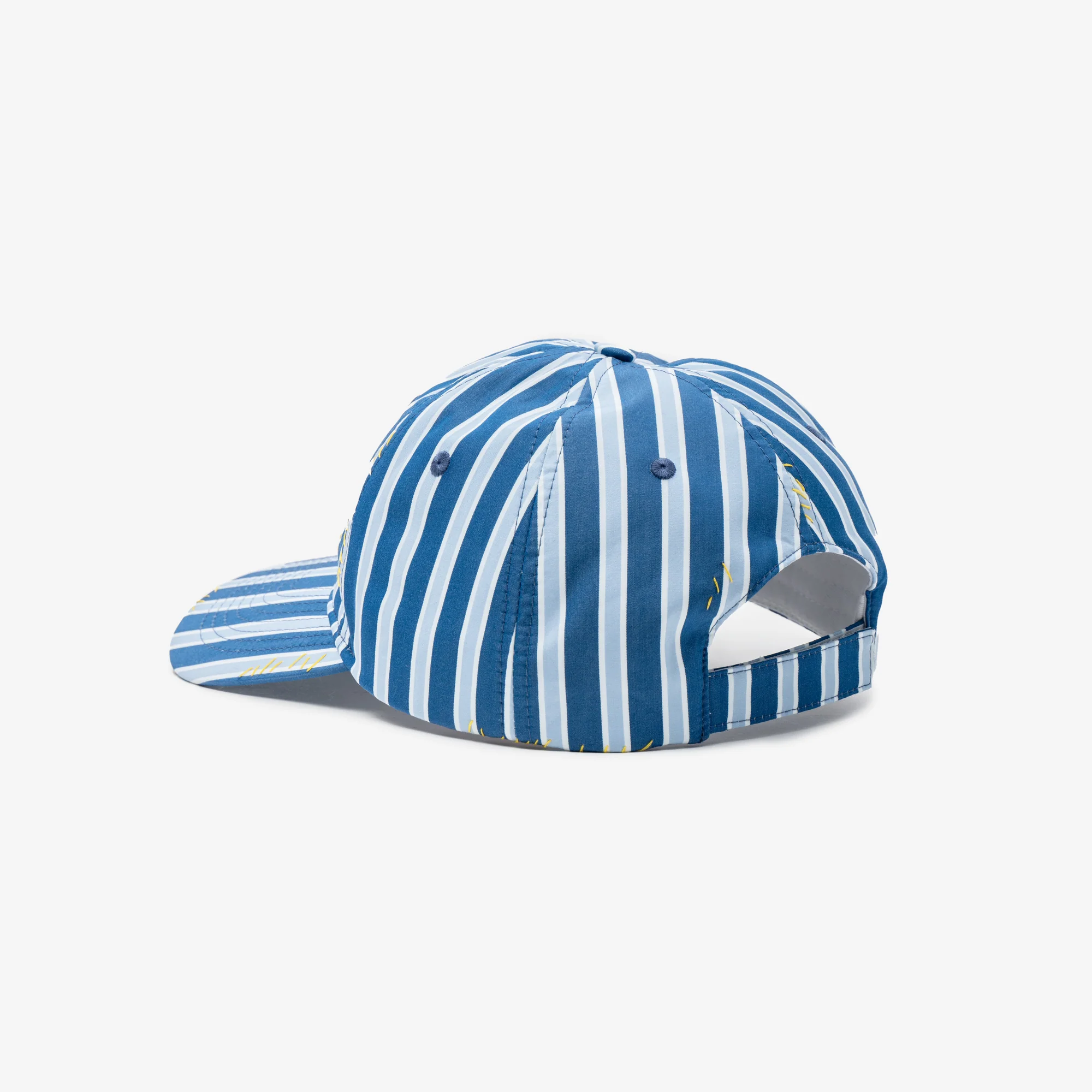 Striped Embroidered Cap - Image 4