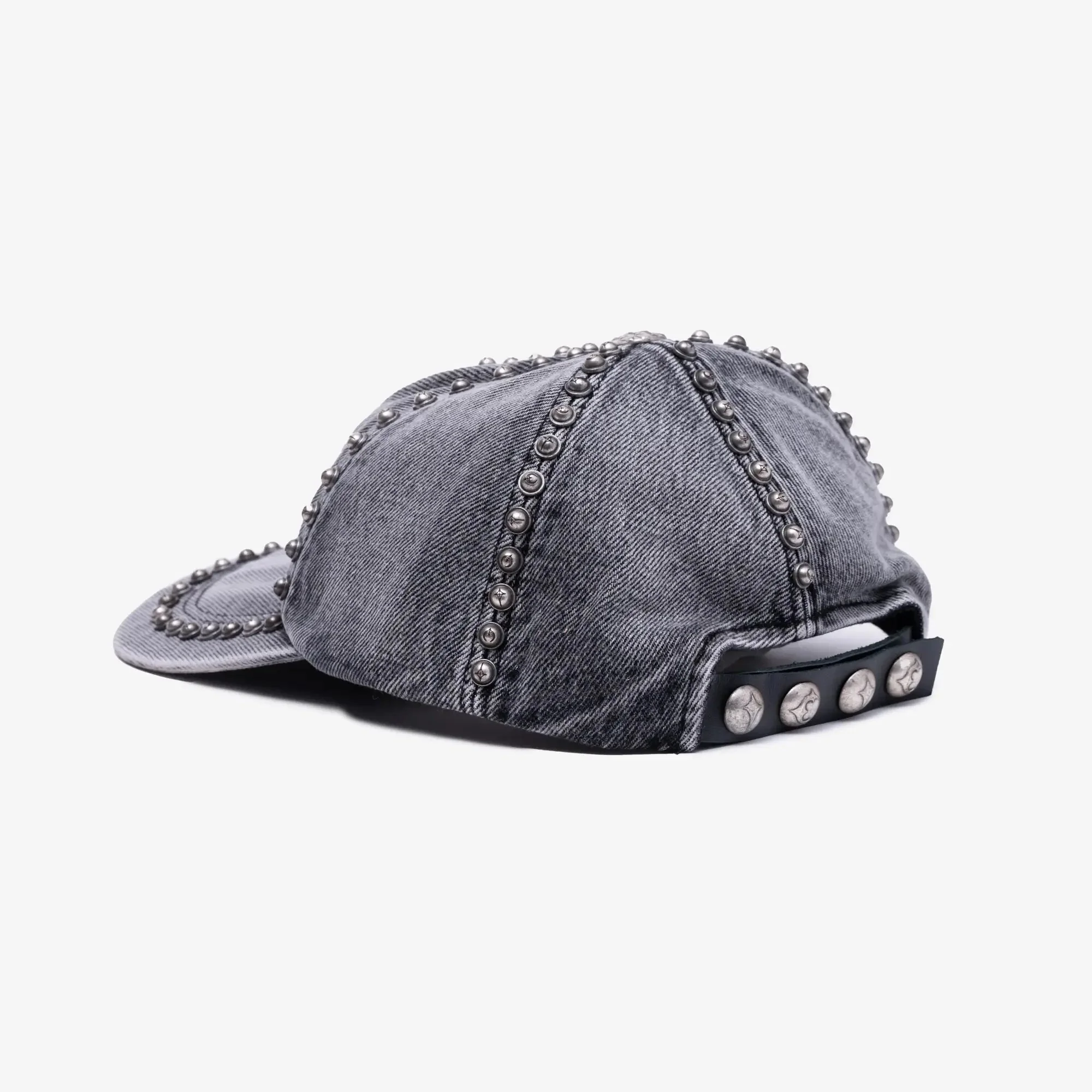 Studded Denim Cap - Image 4