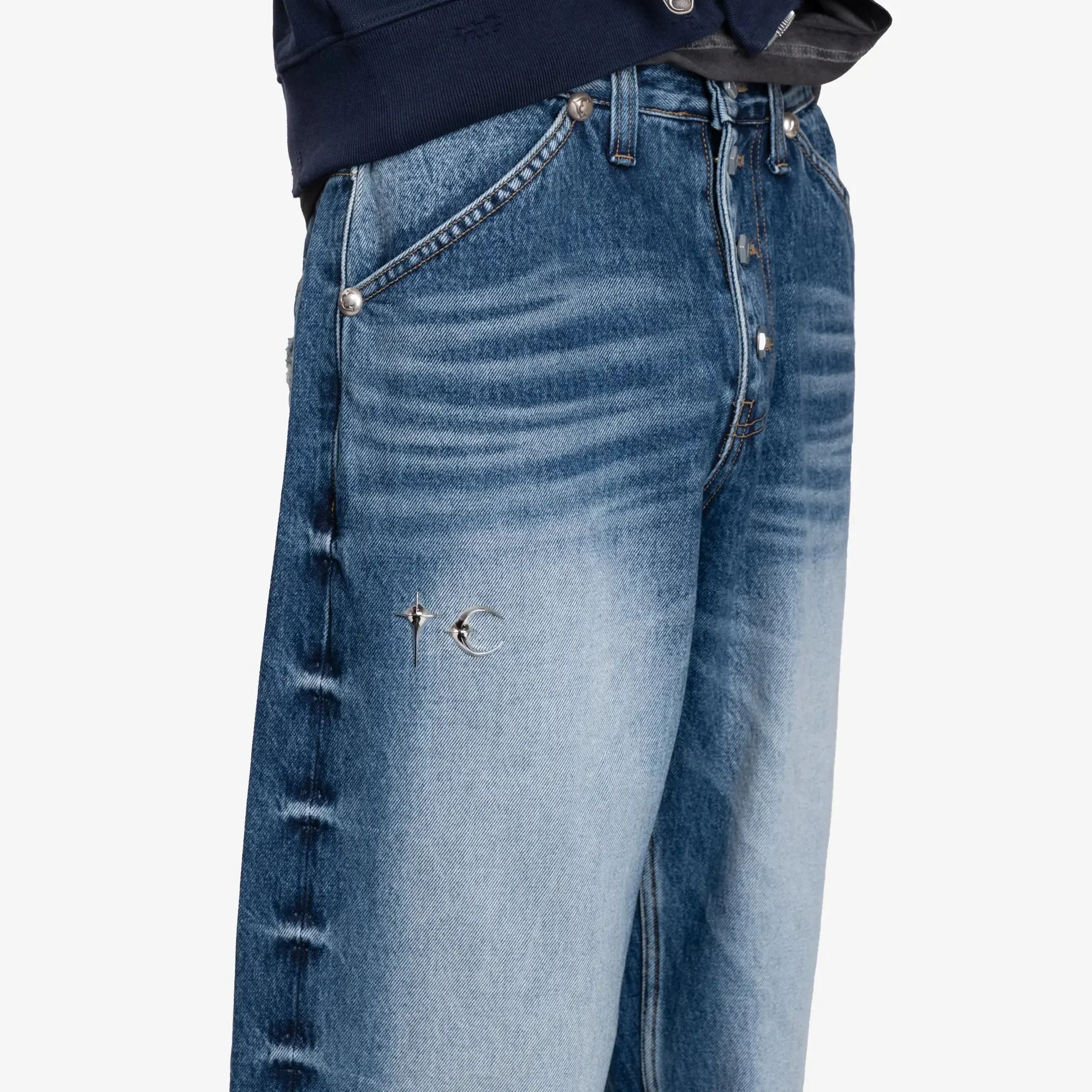 TC Leather Back Pocket Jeans - Image 6