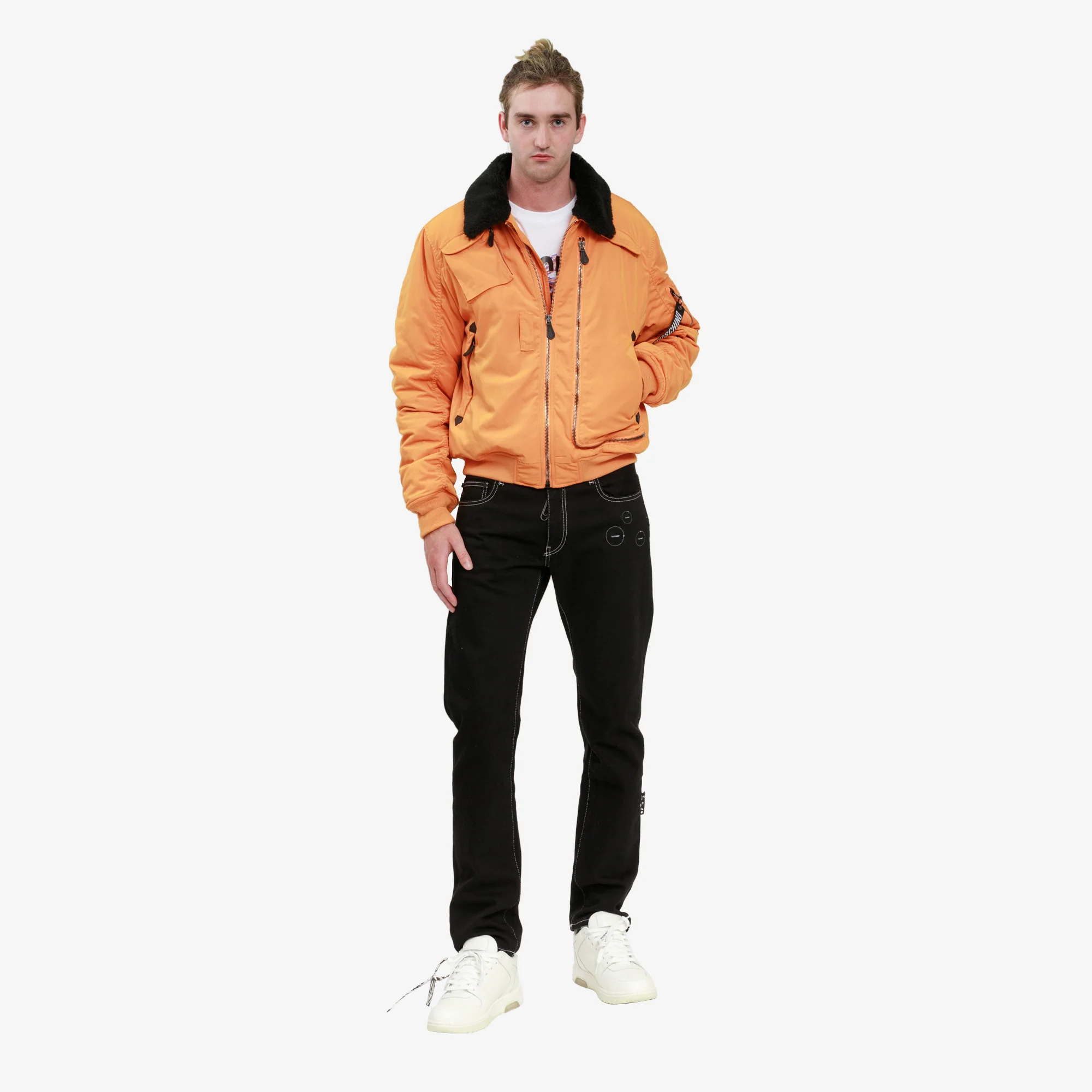Technical Twill Aviator Jacket - Image 2