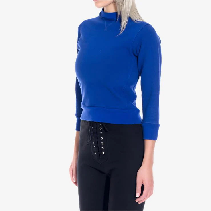 Womens Terry Shrunken Sweater - Image 3