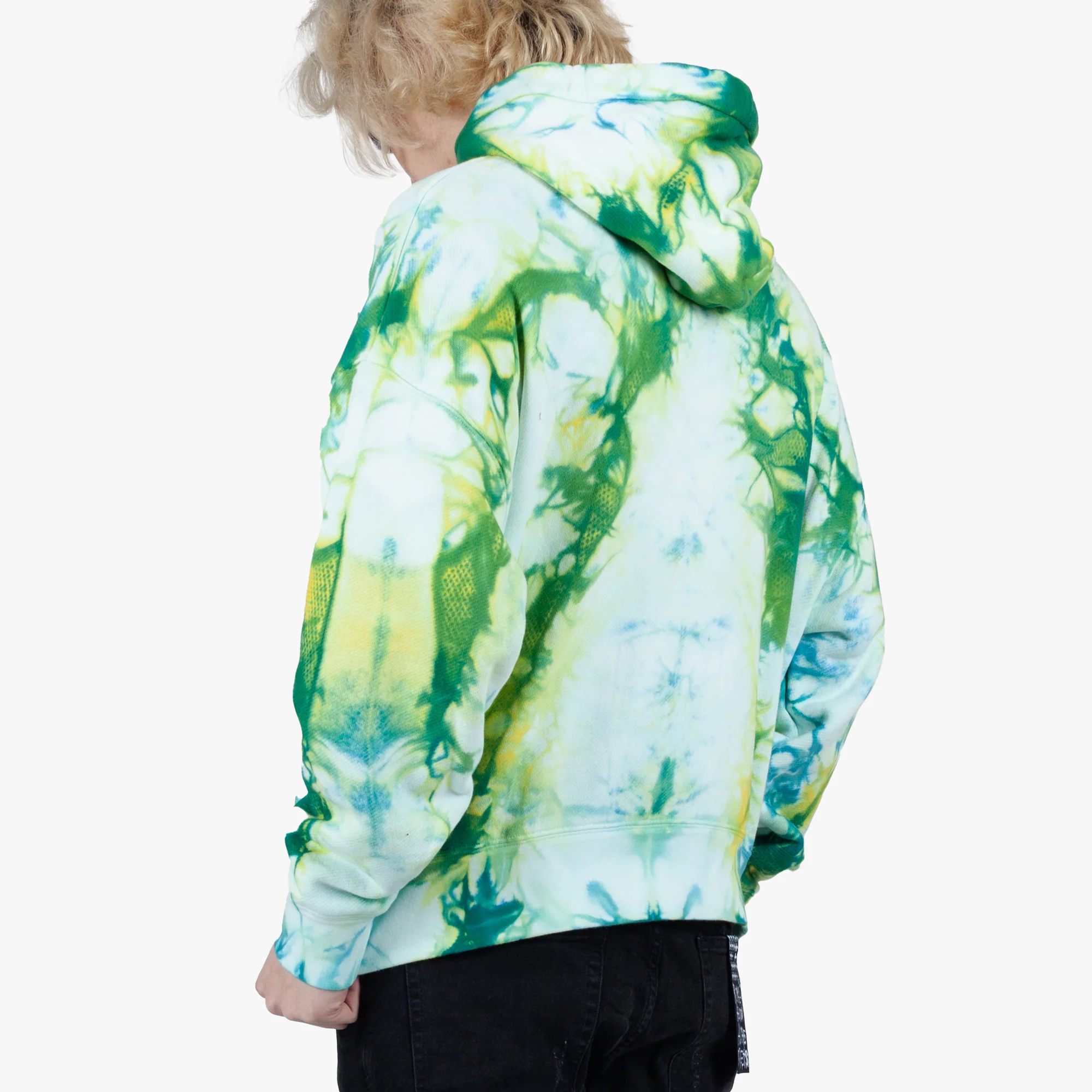 Tie Dye Burning Head Hoodie - Image 3