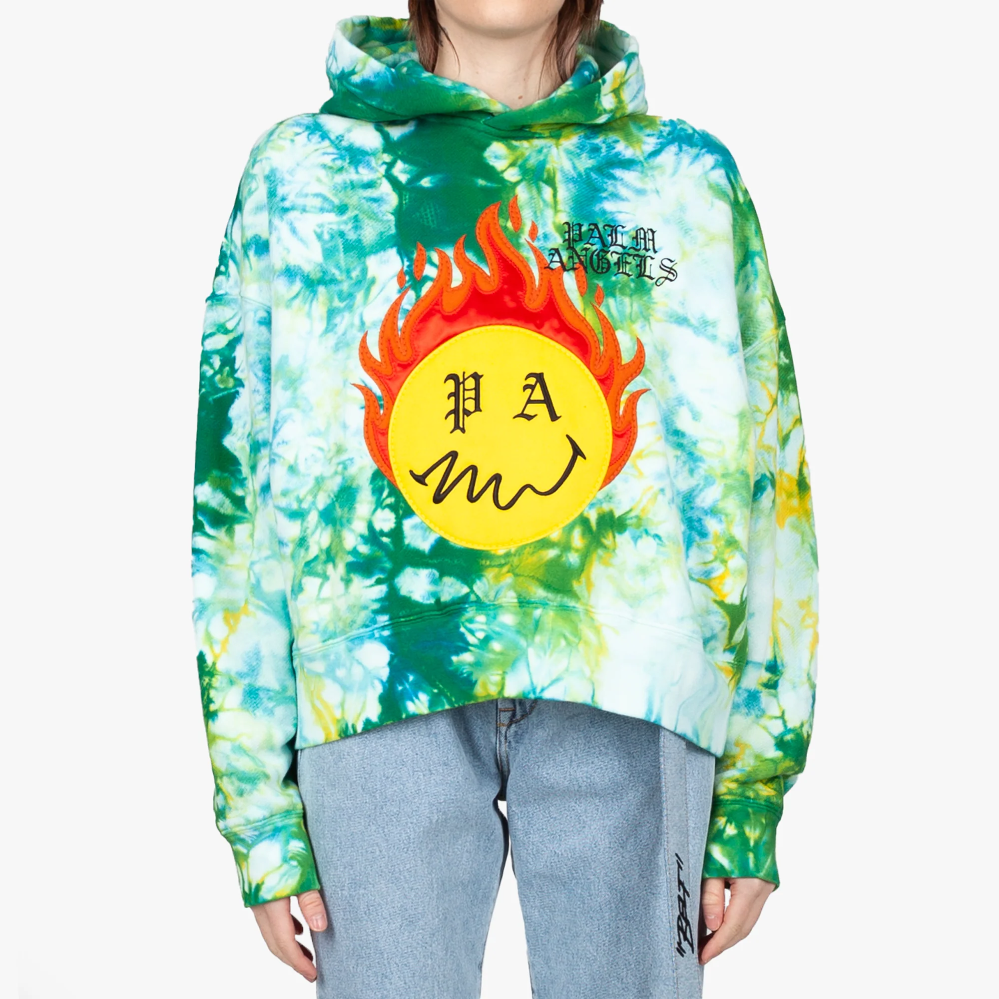 Tie Dye Burning Head Hoodie - Image 4