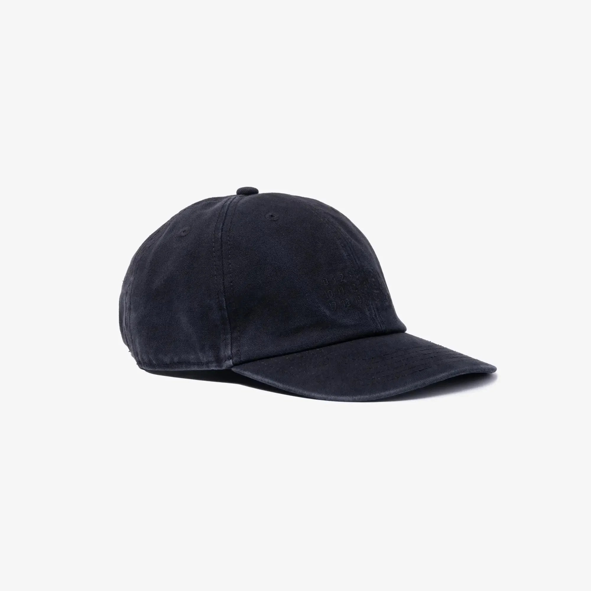 Tonal Embroidered Washed Black Cap - Image 3