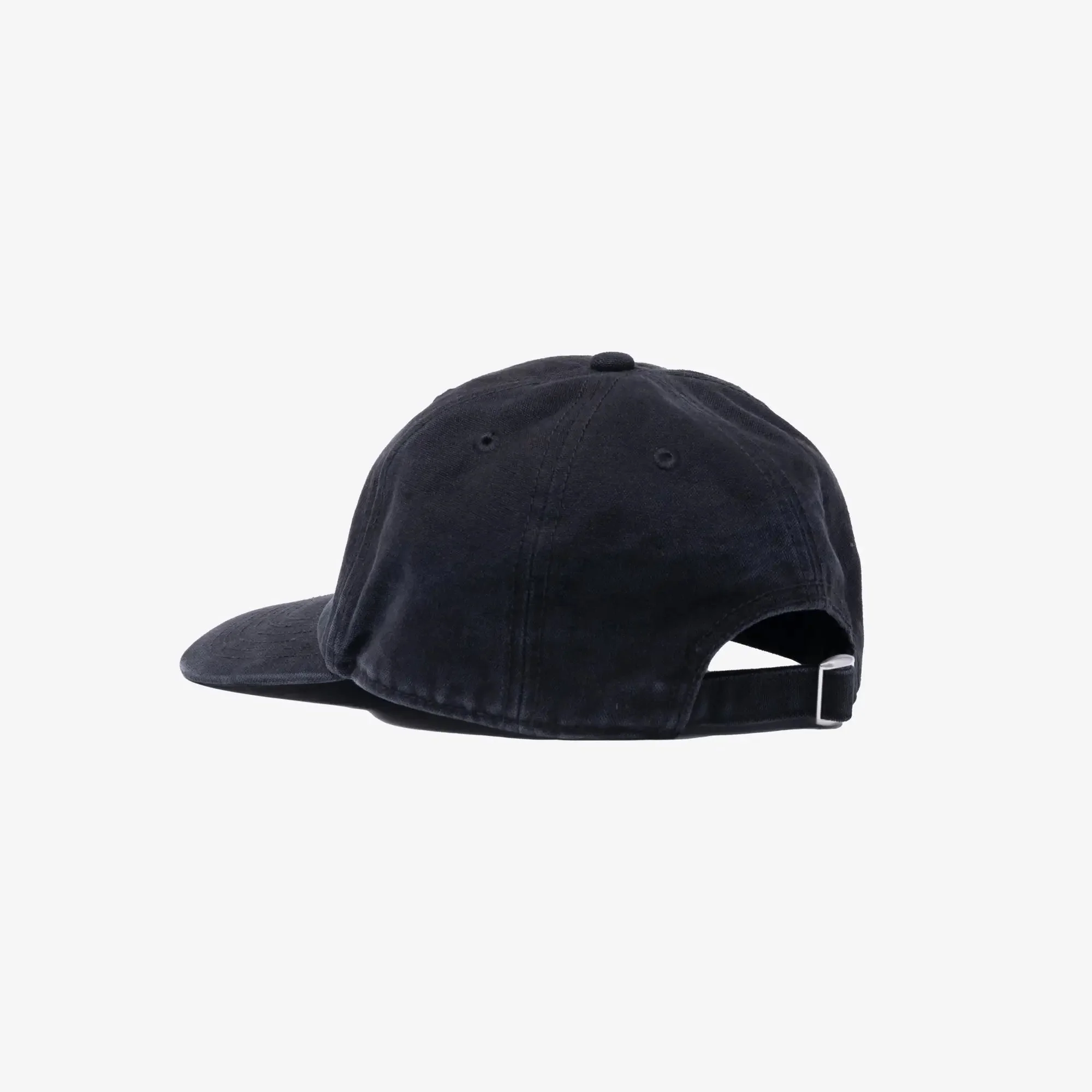 Tonal Embroidered Washed Black Cap - Image 4