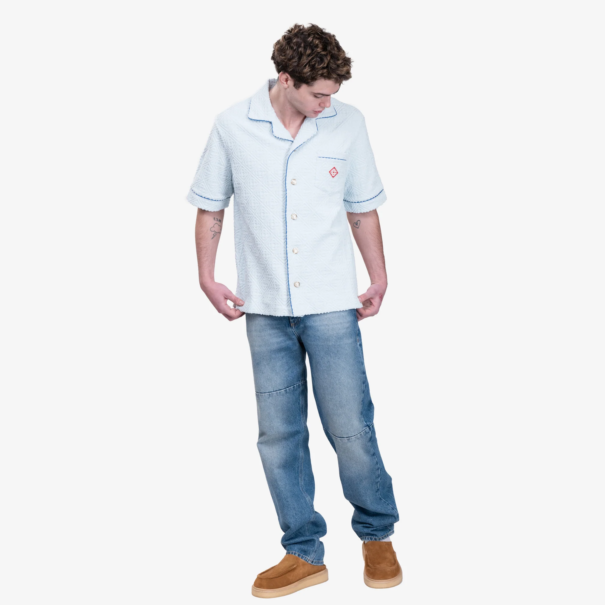 Towelling Monogram SS Shirt - Image 2
