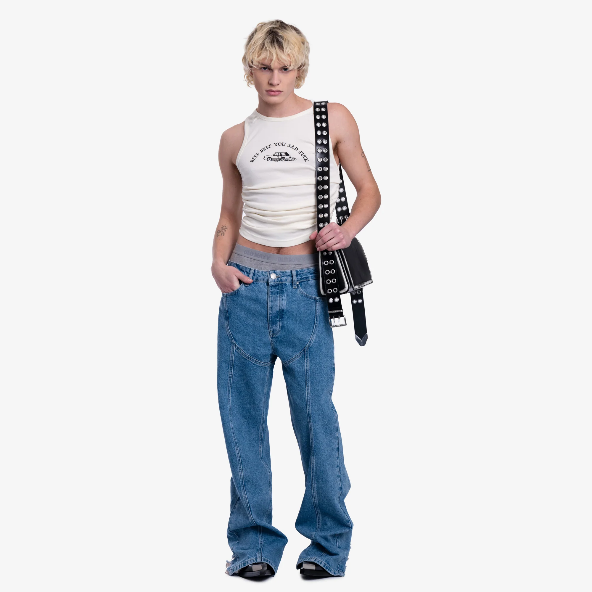 Tie Wrinkle Tank Top - Image 2