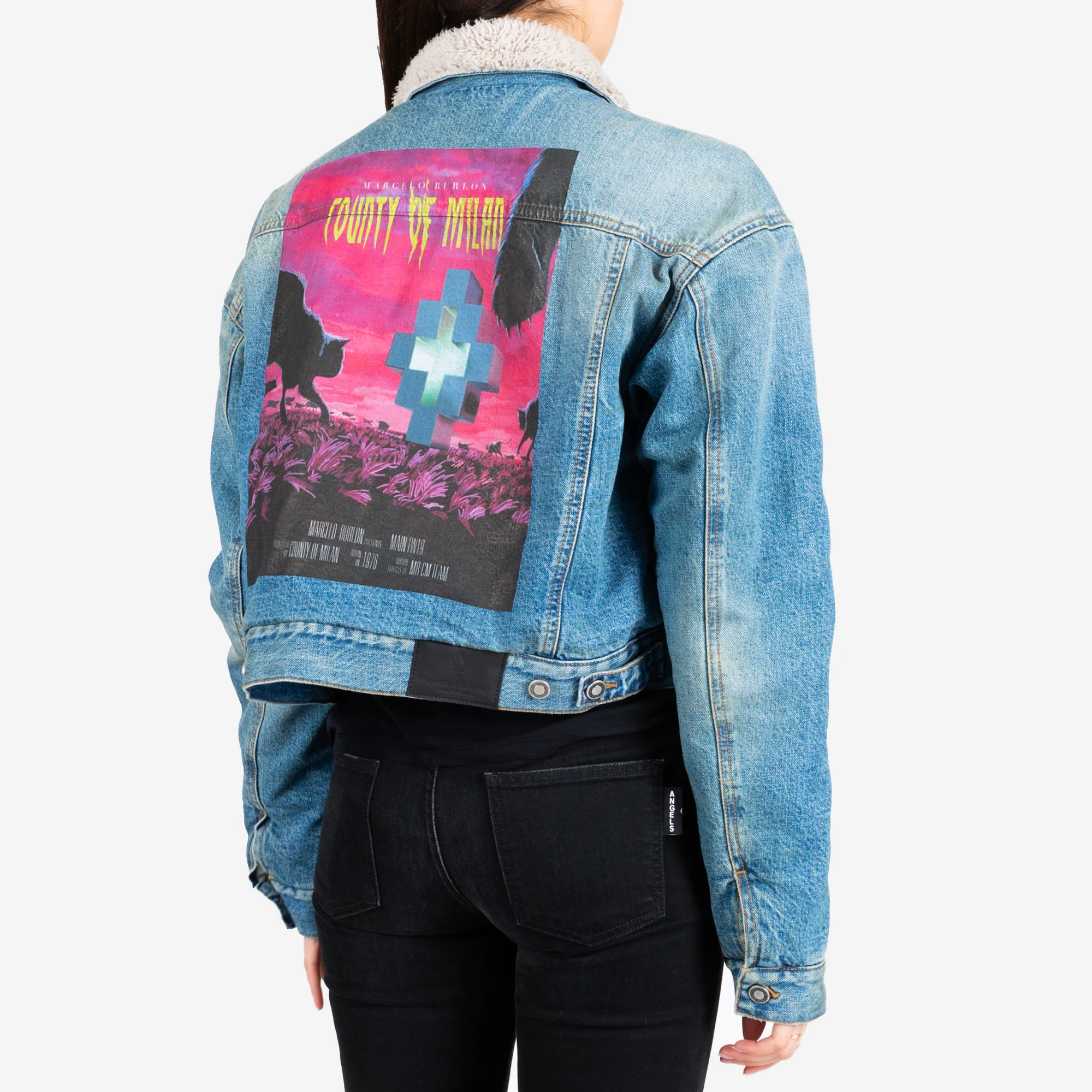 Womens Vintage Wash Jean Jacket - Image 2
