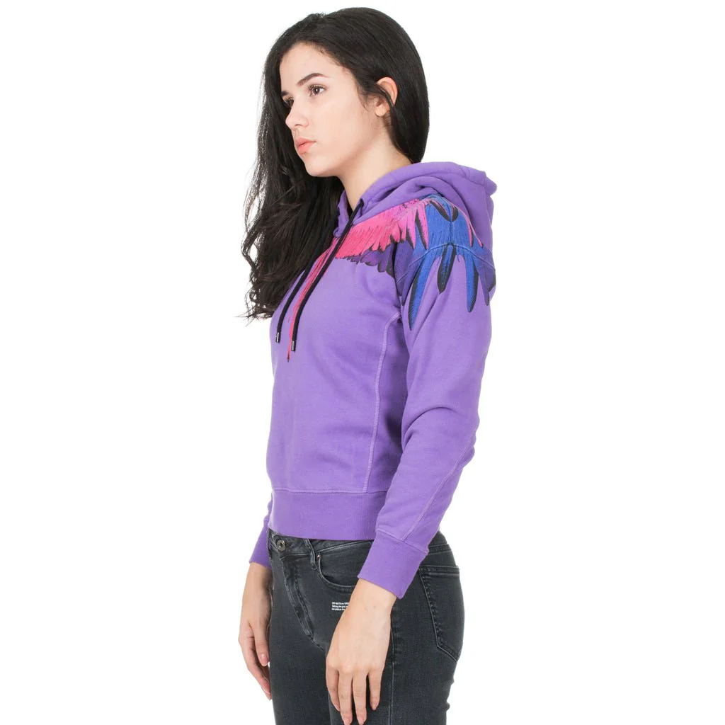 Womens Violet Wings Hoody - Image 2