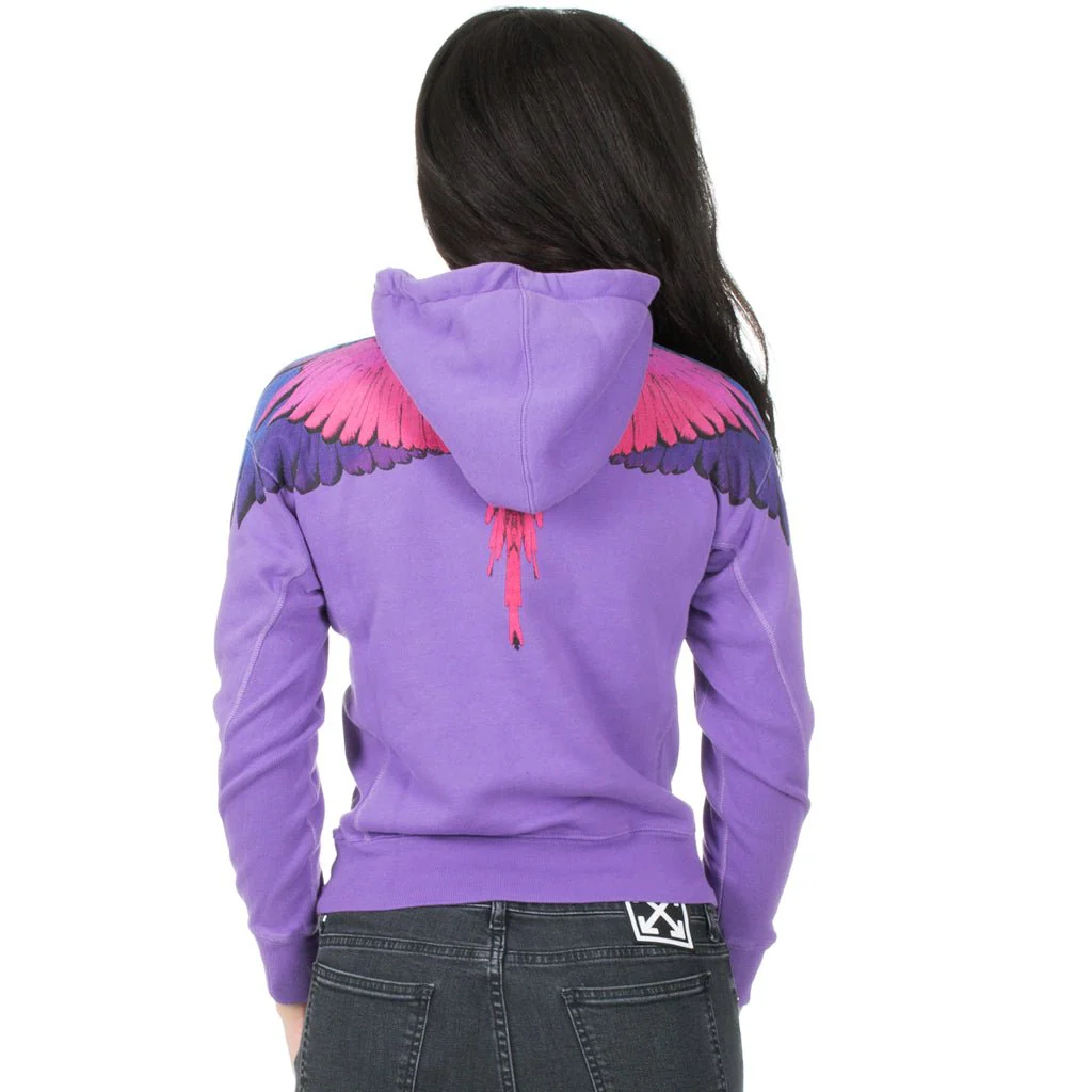 Womens Violet Wings Hoody - Image 3