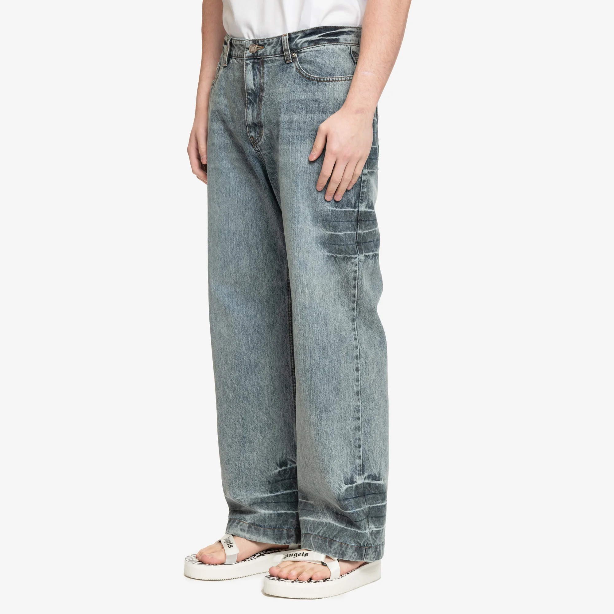 Washed Denim Jeans - Image 3