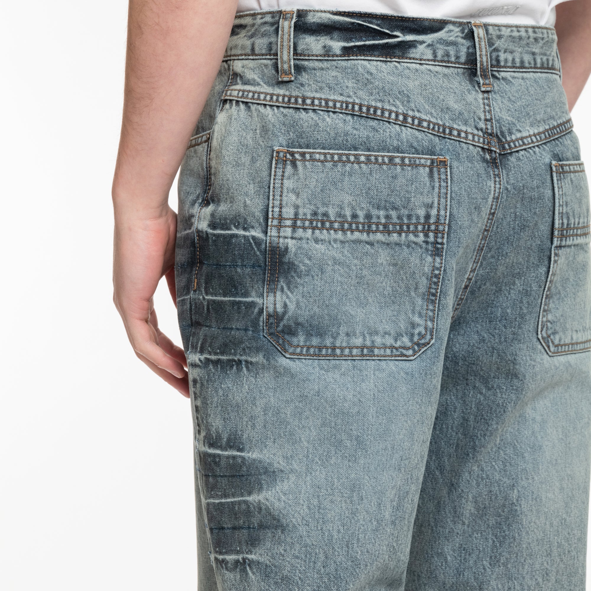 Washed Denim Jeans - Image 5