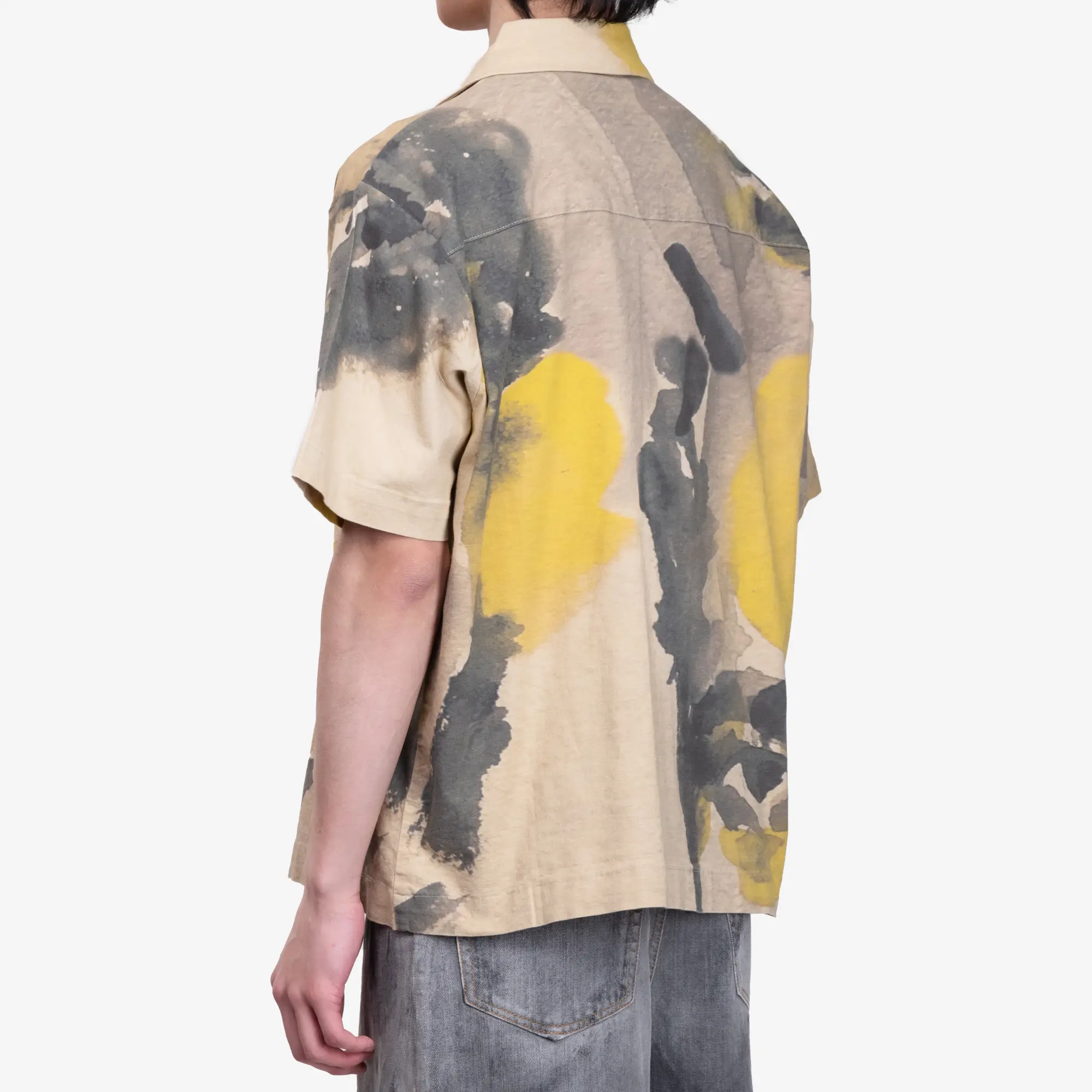 Watercolour Face Camp Shirt - Image 4