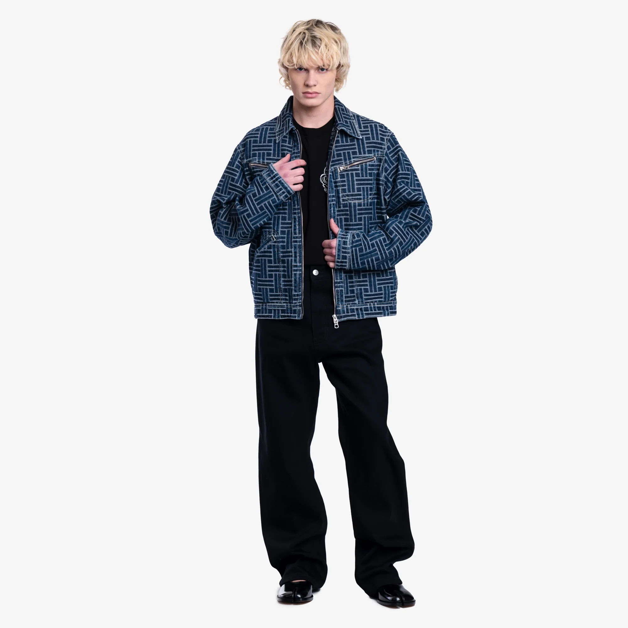 Weave Trucker Denim Jacket - Image 2