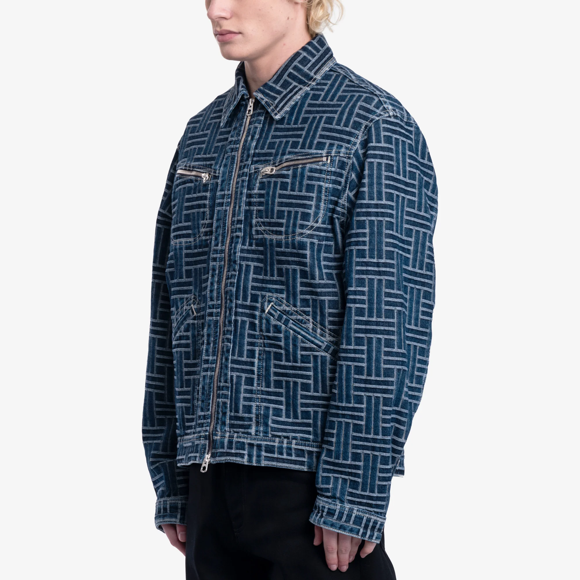 Weave Trucker Denim Jacket - Image 3